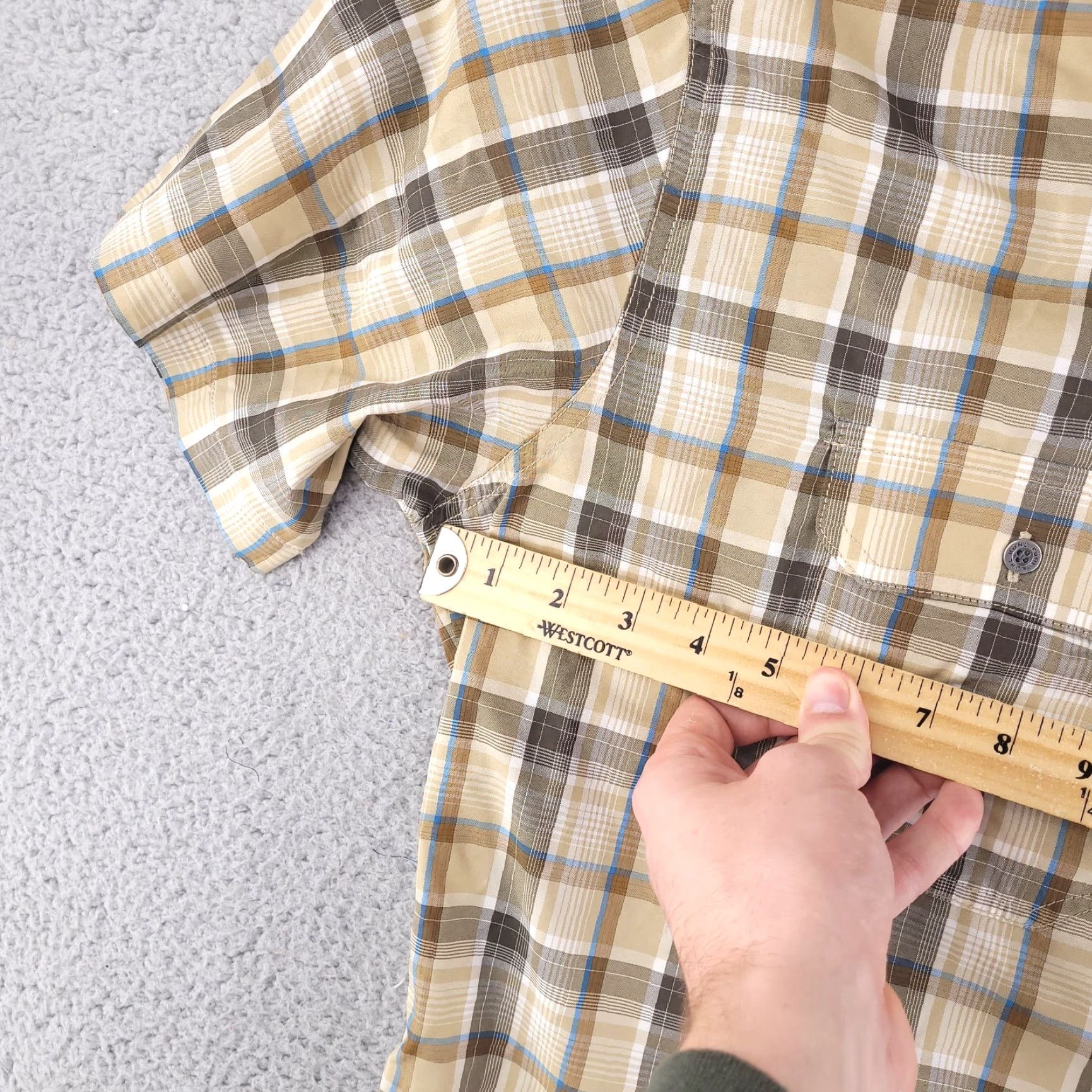 Vintage Kuhl Shirt Mens 2XL XXL Yellow Short Sleeve Check ELUXUR Size US XXL / EU 58 / 5 - 5 Thumbnail