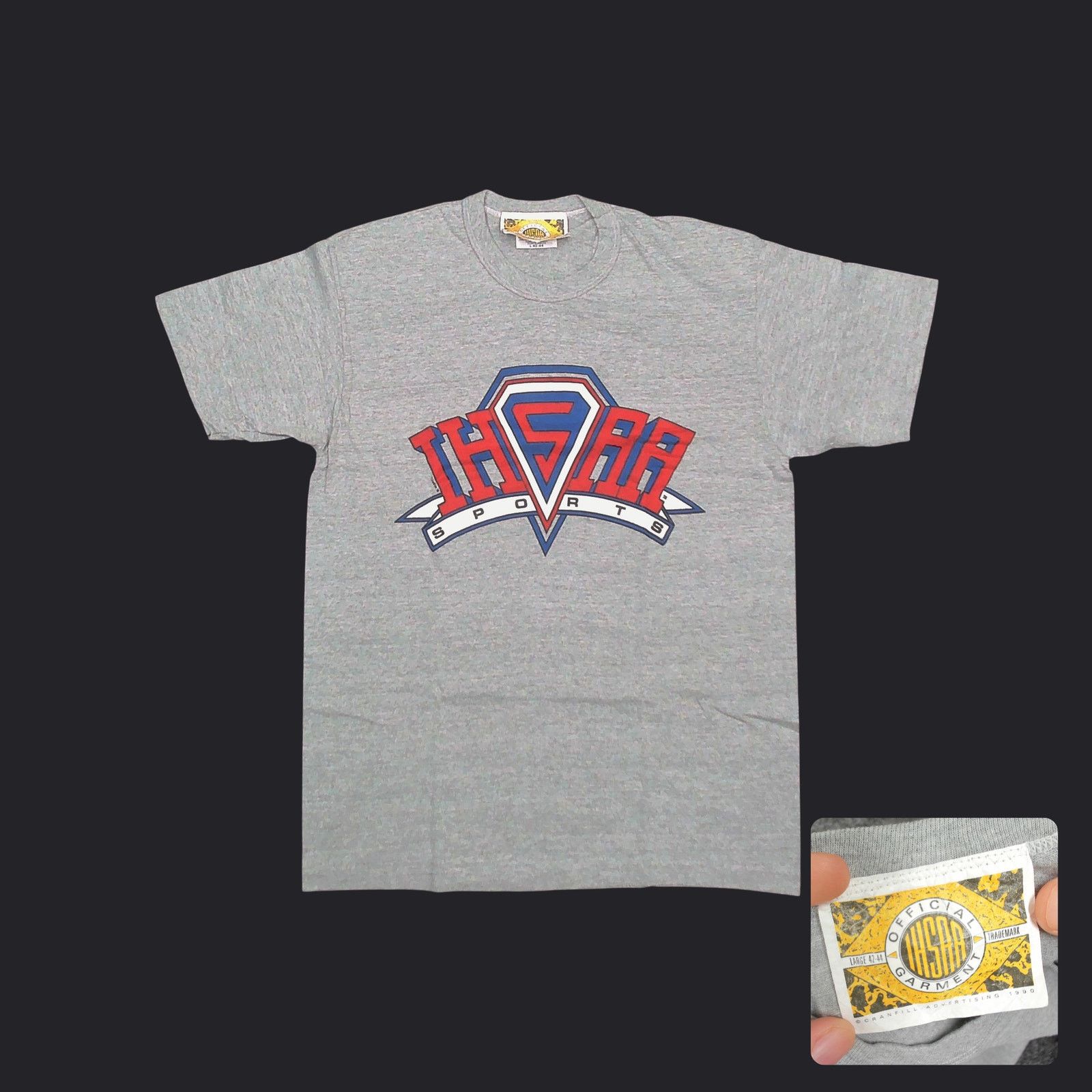 Hanes True Vintage 1990 IHSAA Single Stitch Tee M Size US M / EU 48-50 / 2 - 1 Thumbnail