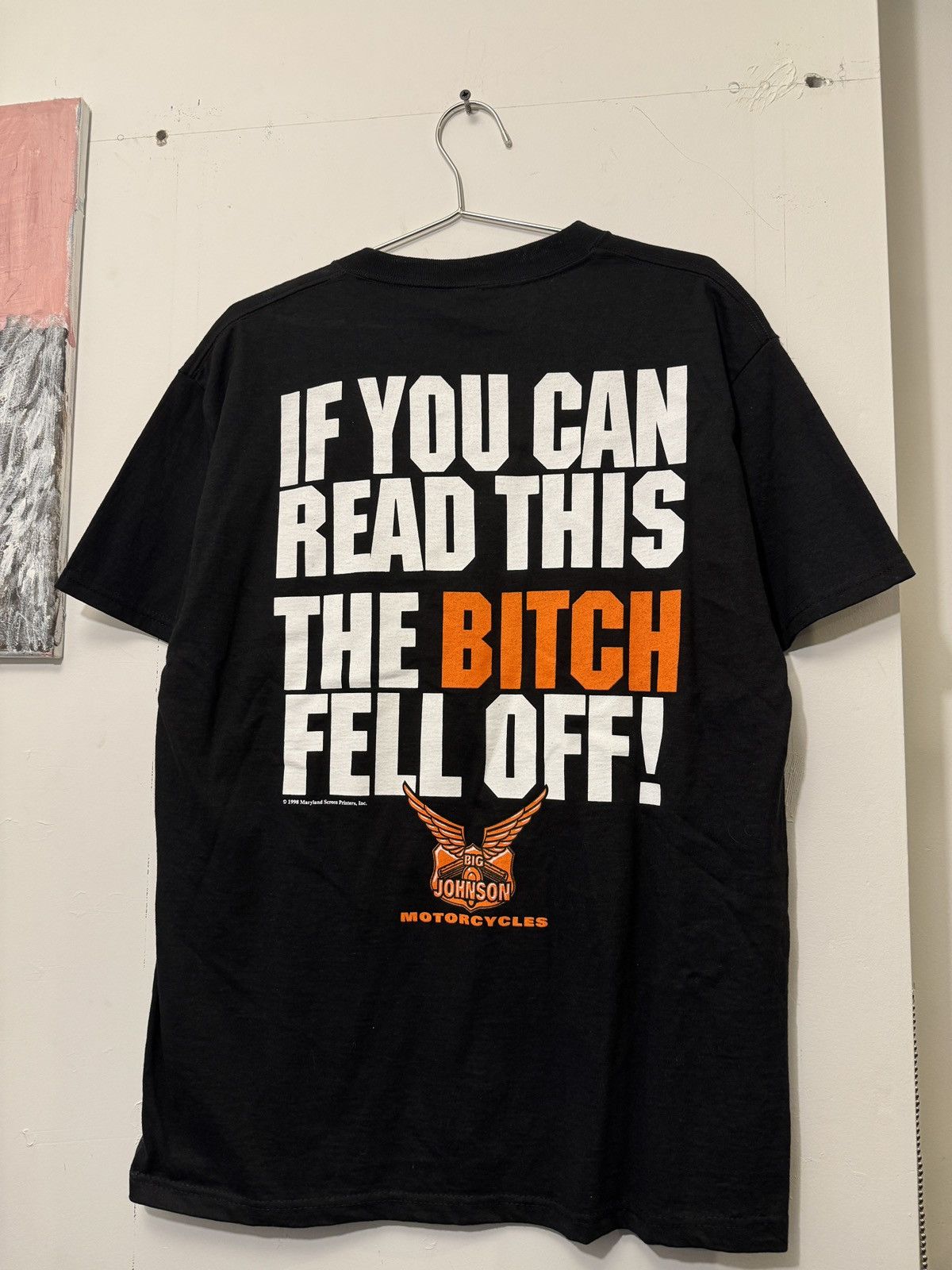 Vintage The Bitch Fell Off Shirt Biker ERD Grunge Chrome Size US L / EU 52-54 / 3 - 5 Thumbnail
