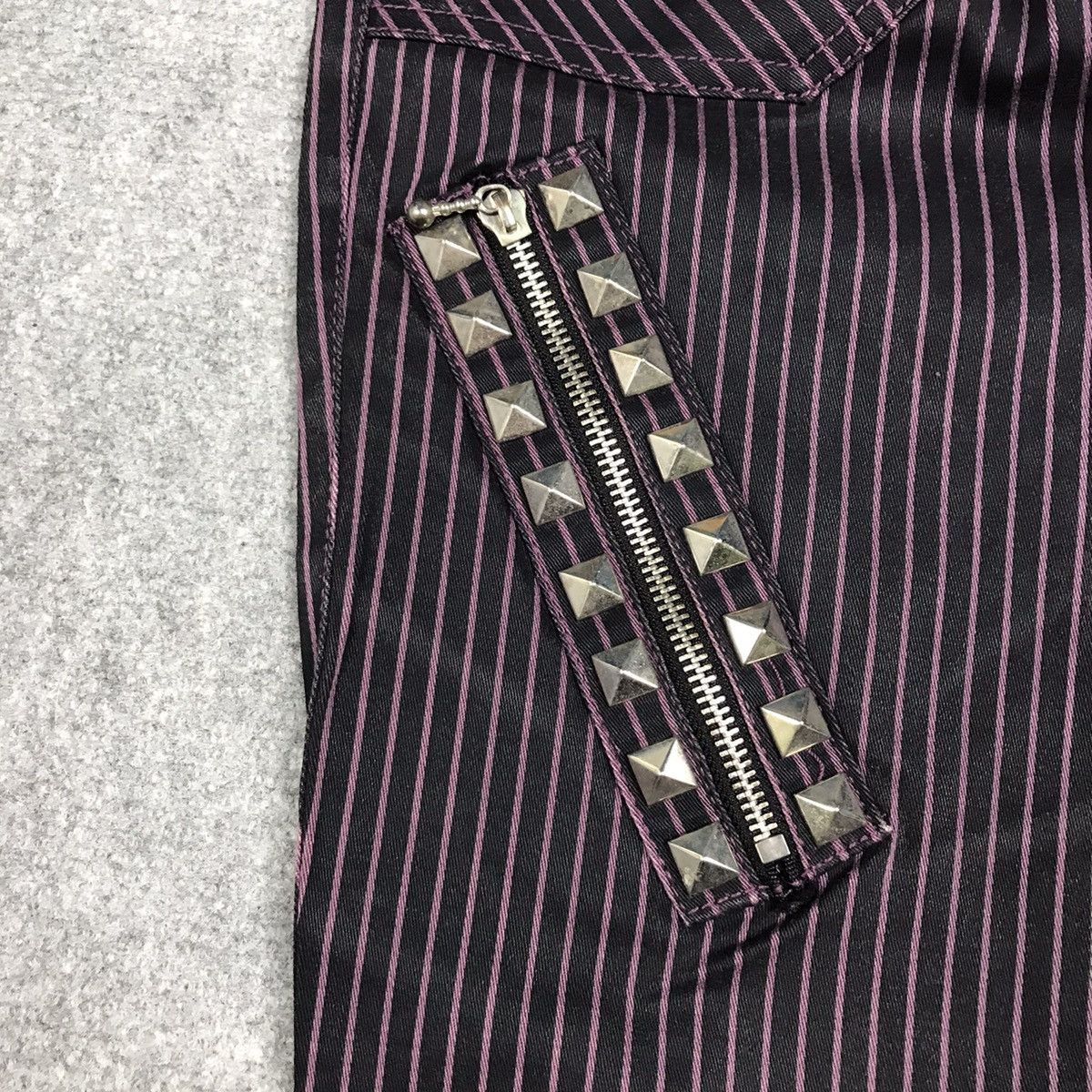 Japanese Brand ALGONQUINS PUNK JAPAN TROUSERS STRIPED DESIGN PANTS Size US 27 - 5 Thumbnail