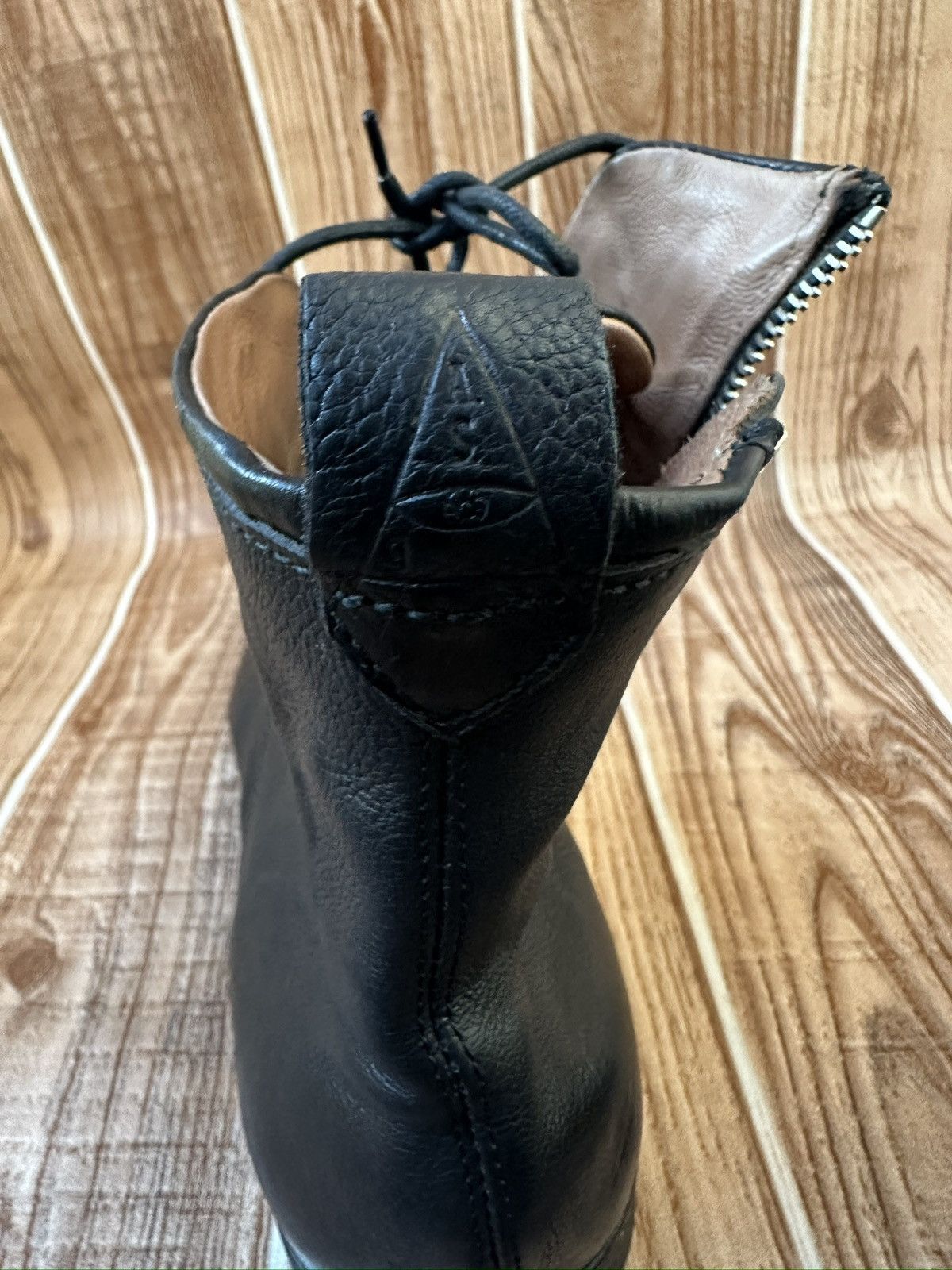 A.S.98 AS 98 Air Step Black Leather Side Zip Boots like Rick Owens Size US 11 / EU 44 - 12 Thumbnail