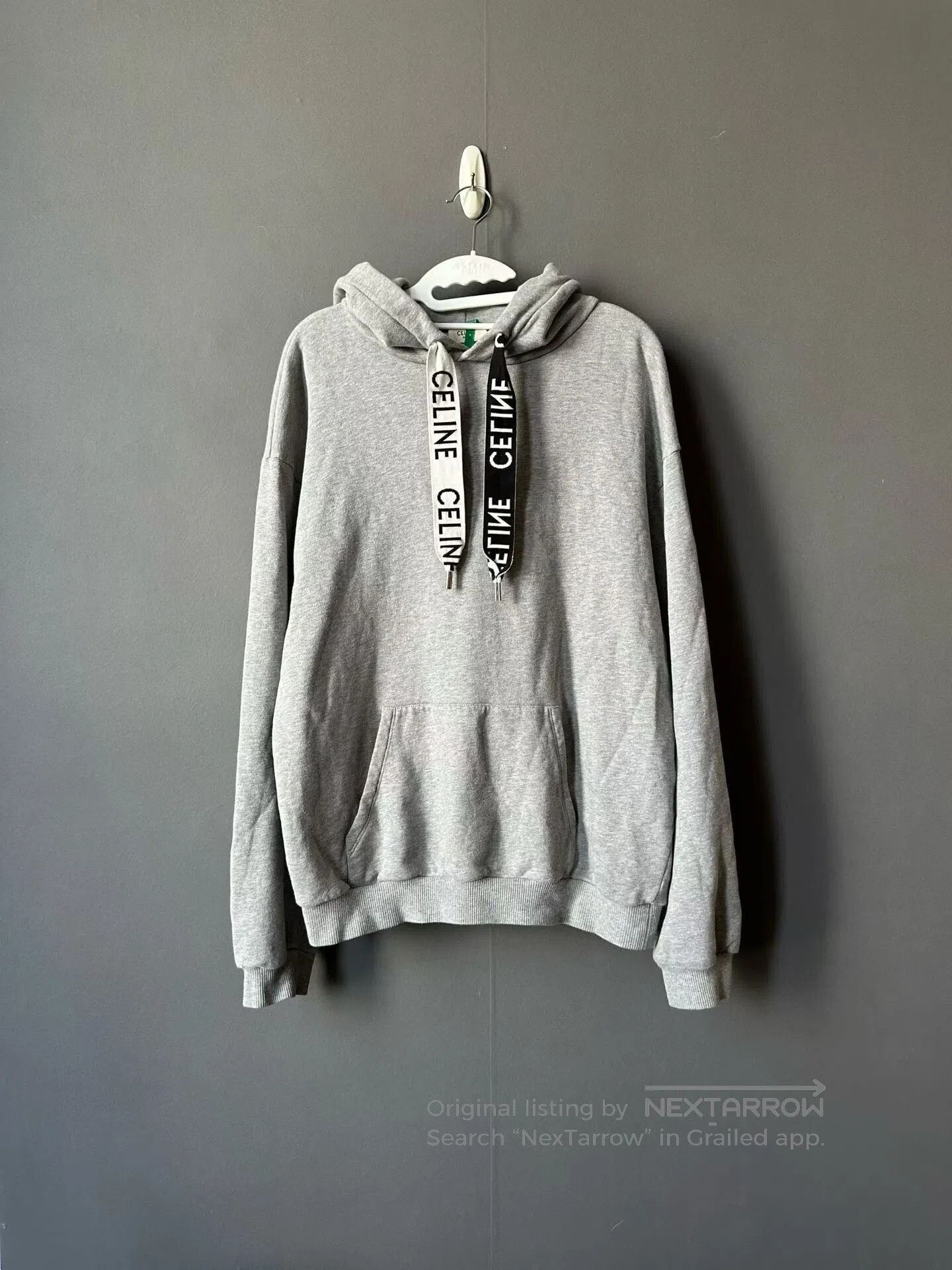 Celine Celine Gray Drawstring Hoodie. Size US L / EU 52-54 / 3 - 1 Thumbnail