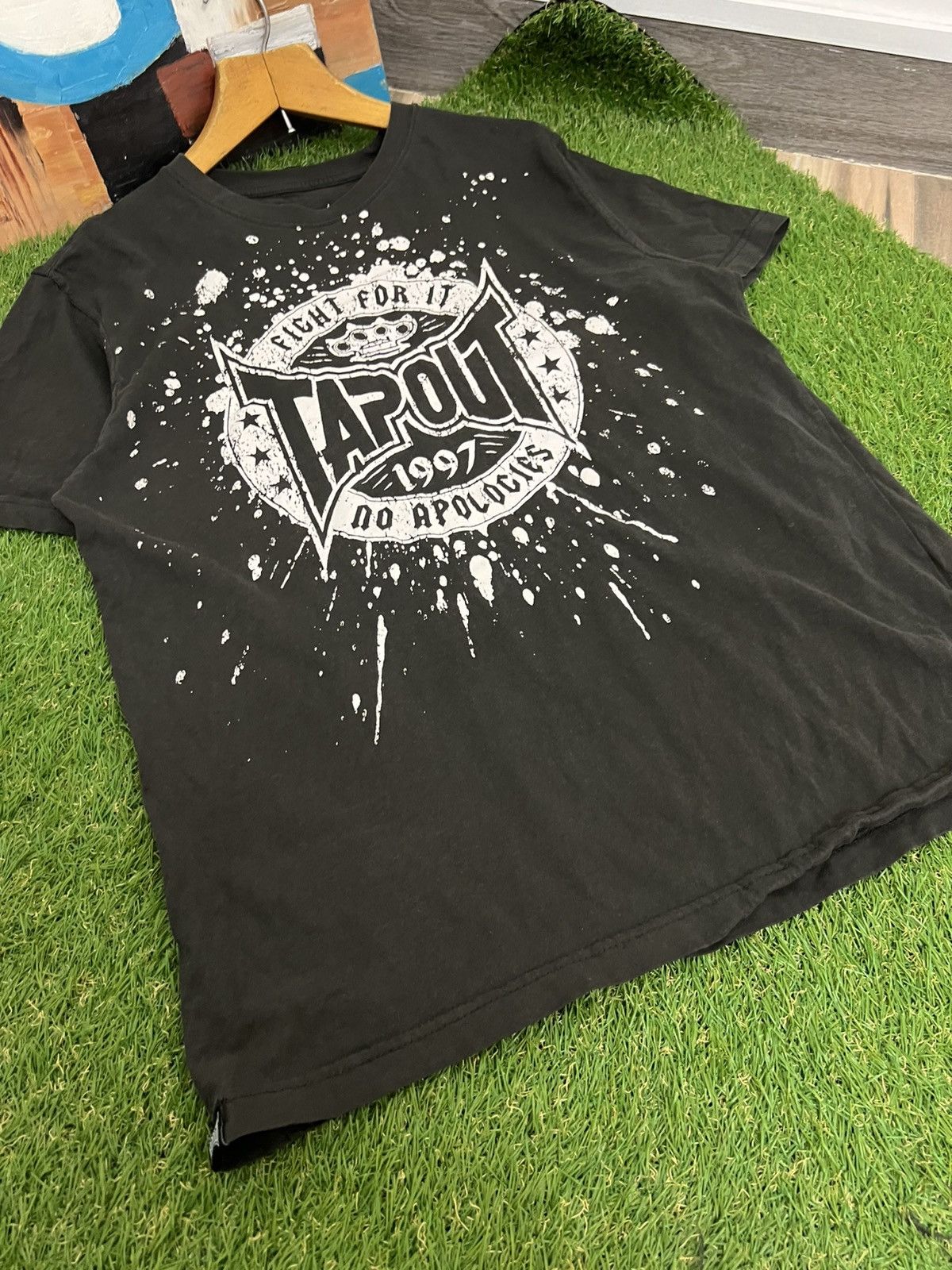Affliction × Tapout × Vintage Tapout T-shirt Vintage Over Print Y2k Style Oversized Size US L / EU 52-54 / 3 - 4 Thumbnail