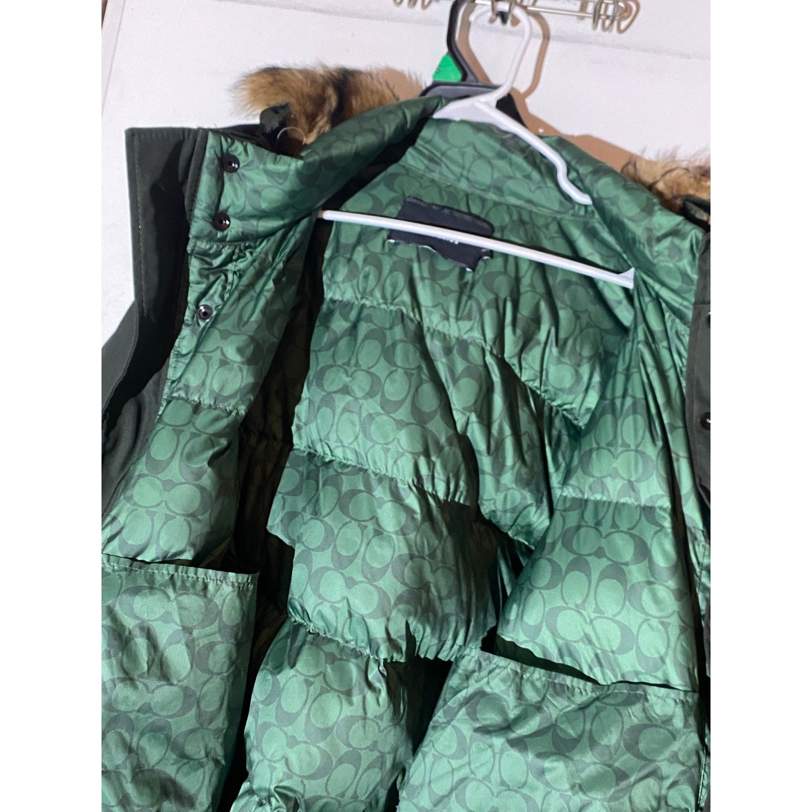 Coach Coach 3-in-1 Parka Sherling Down Puffer Removable Liner Hood Size 3XL / US 20-22 - 15 Thumbnail