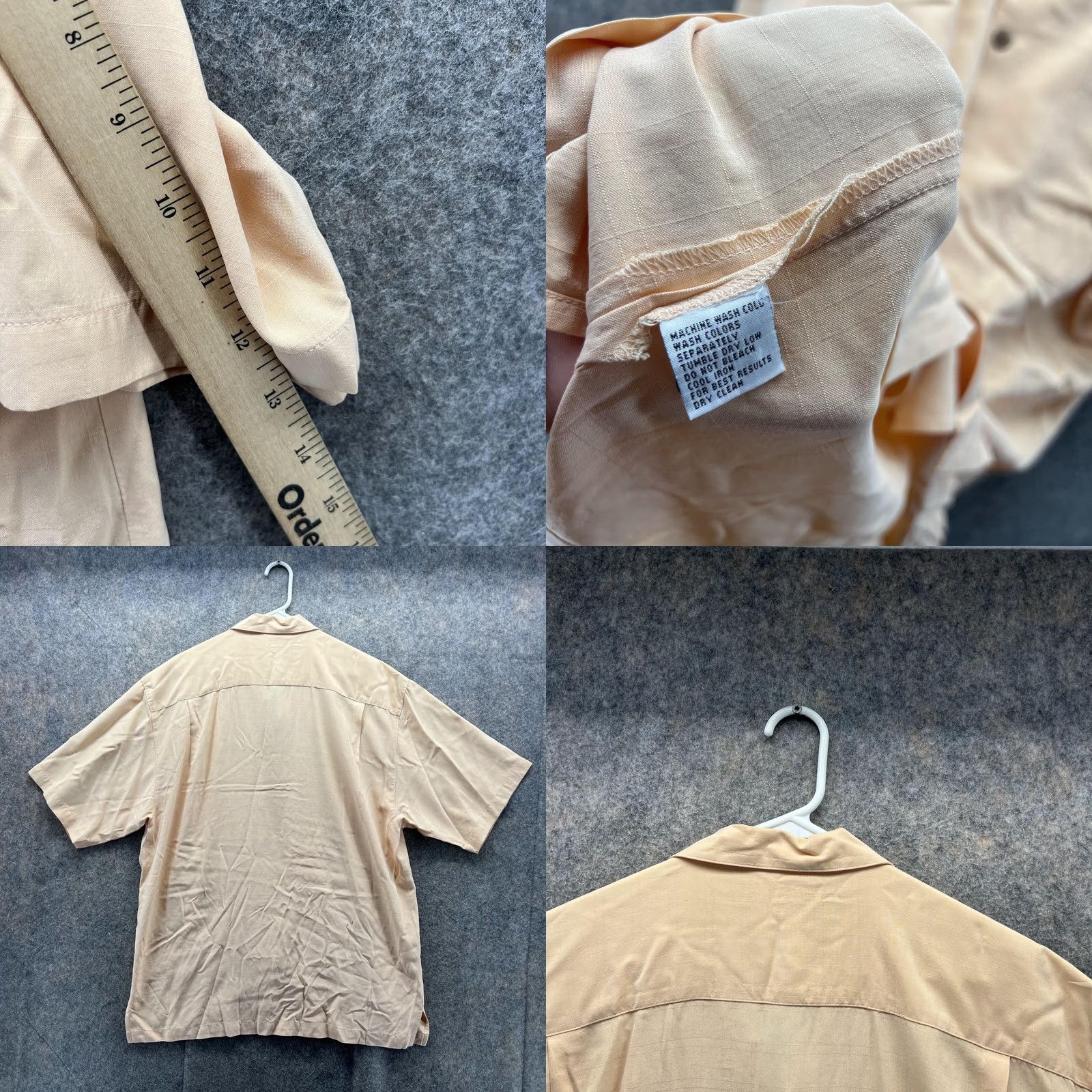 Tommy Bahama Tommy Bahama Shirt Men M Orange Silk Button-Up Button-Down Casual Preppy Short Sleeve Modern Classic Size US M / EU 48-50 / 2 - 8 Thumbnail