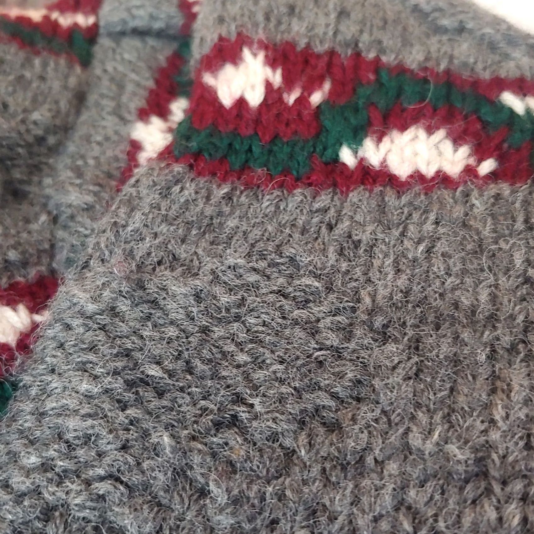 Vintage VINTAGE Skyr Sweater Wool Gray Striped Pullover Crew Neck Long Sleeve Medium Women, Regular, Fall Winter, Ski, Casual, Travel, Dry Clean Only Size M / US 6-8 / IT 42-44 - 5 Thumbnail
