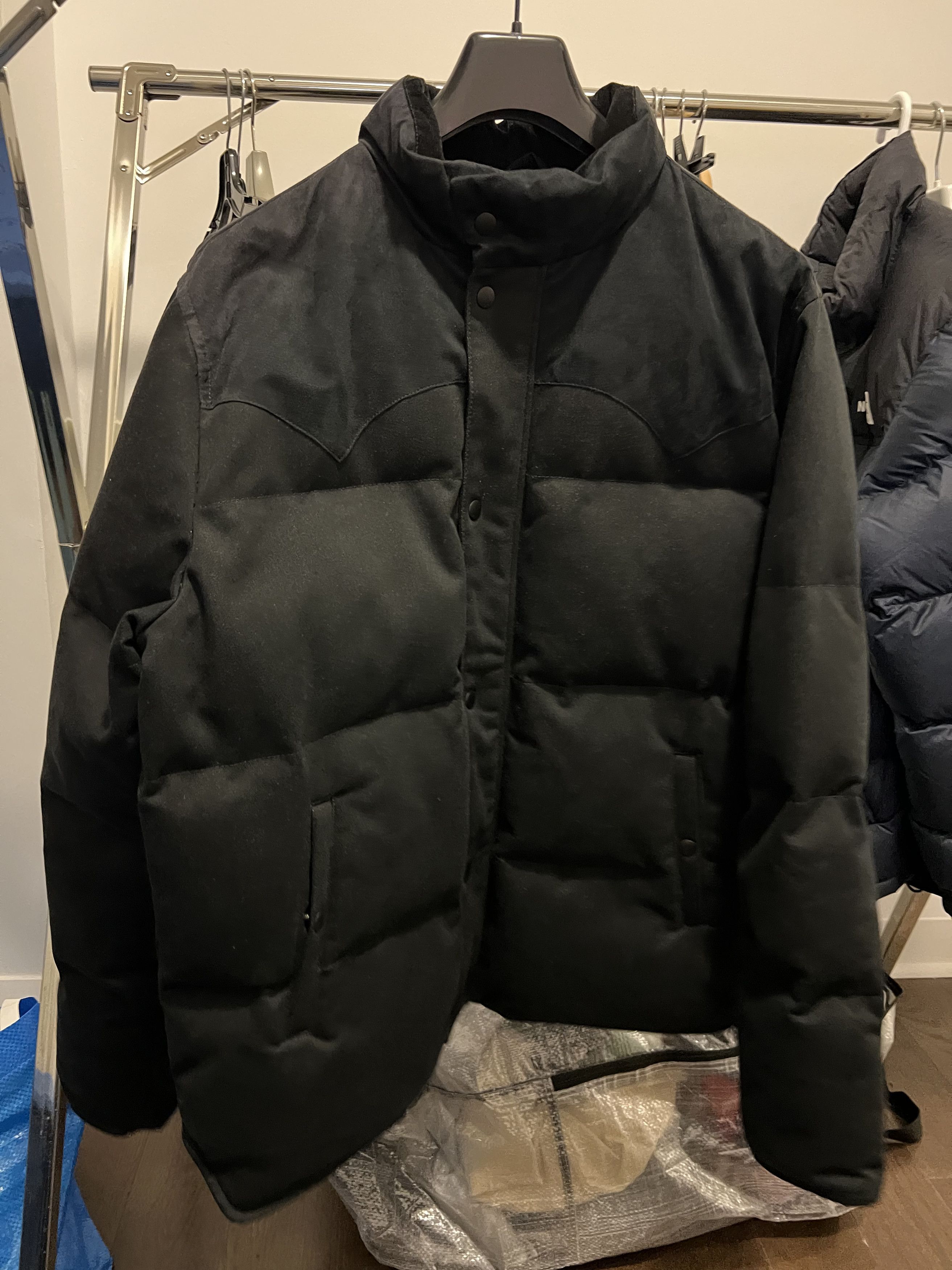 John Varvatos Denim Puffer Jacket - XL Size US XL / EU 56 / 4 - 2 Thumbnail