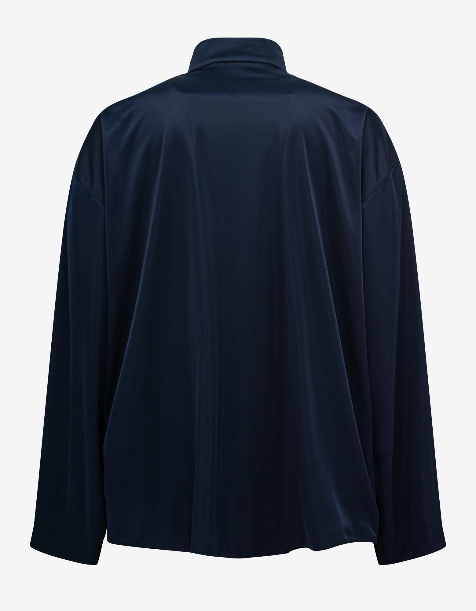 Balenciaga Balenciaga Navy Blue High Sheen Oversized Tracksuit Jacket Size US S / EU 44-46 / 1 - 5 Thumbnail
