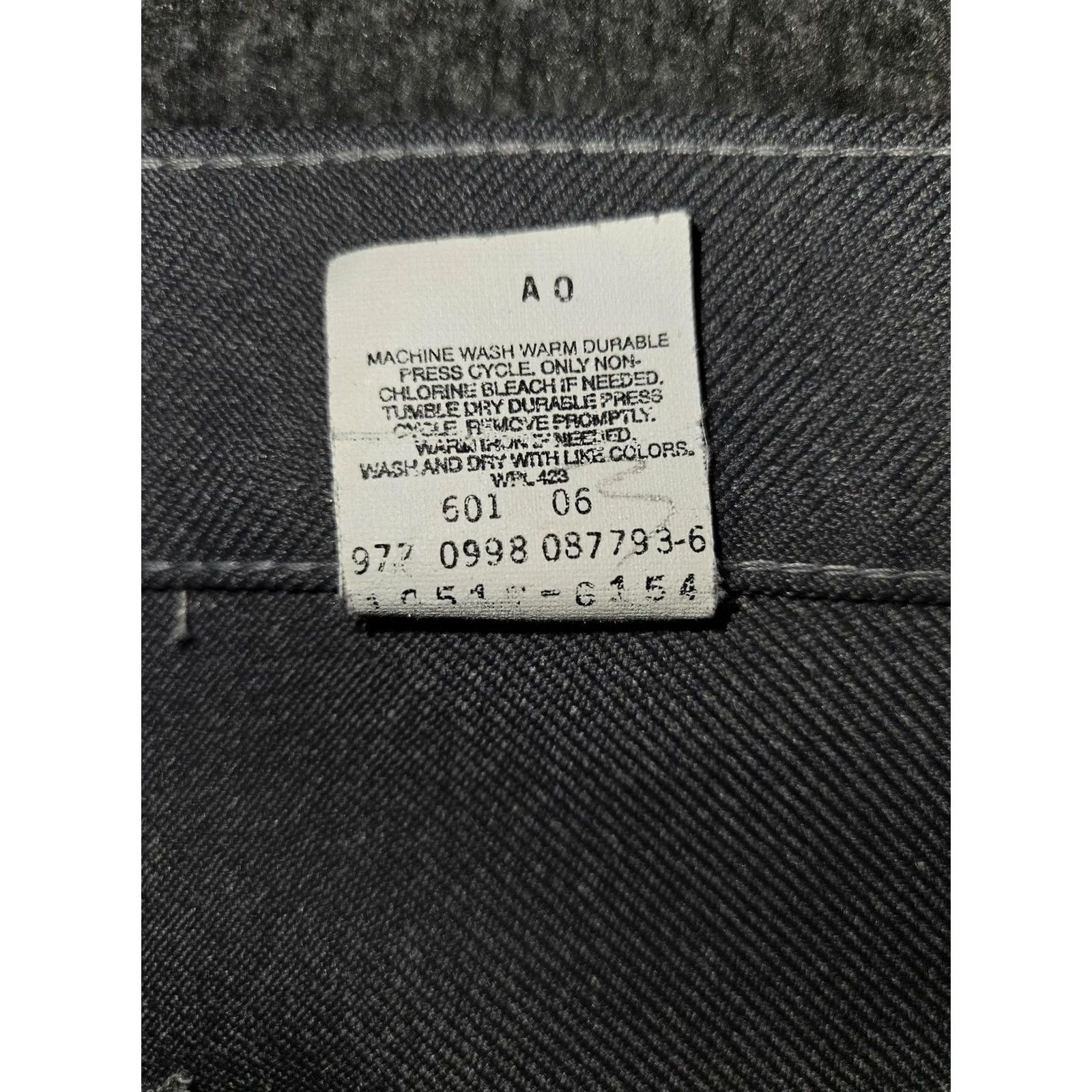 Levi's VINTAGE Levis Pants Mens 42 Gray Polyester Dress Slacks Straight Microfiber 90s Cowboys Western Workwear Mens Size US 42 / EU 58 - 3 Thumbnail