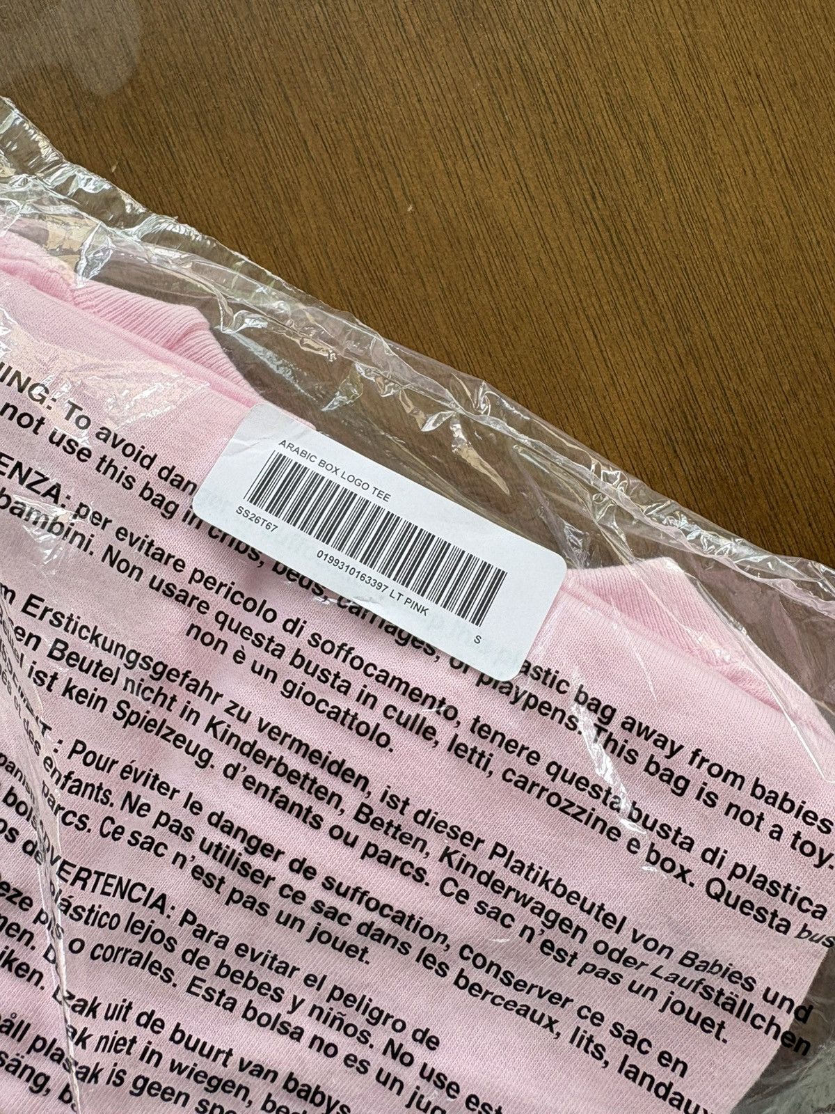 Supreme Supreme Arabic Box Logo Tee SS26 Light Pink Size US S / EU 44-46 / 1 - 3 Thumbnail