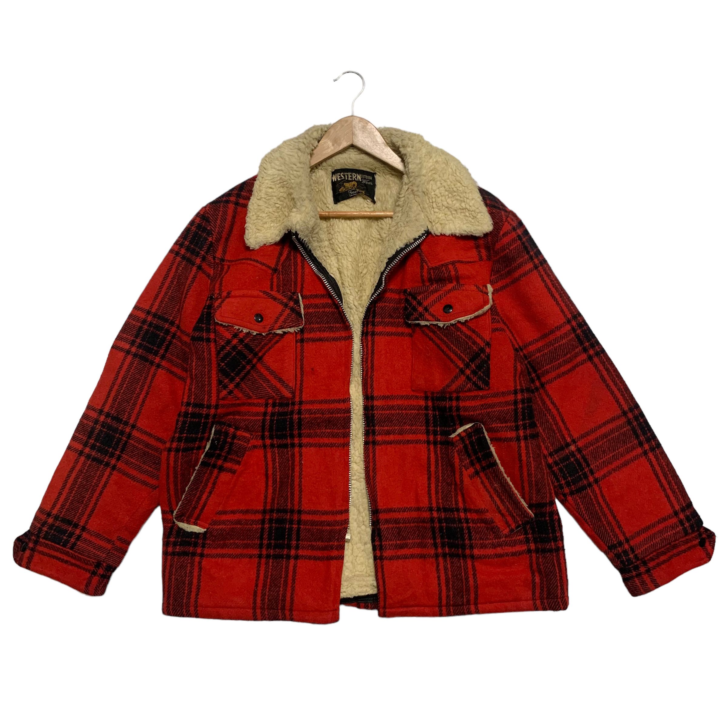 Sears Vintage 70s Sears Western Tartan Jacket Size US L / EU 52-54 / 3 - 1 Thumbnail