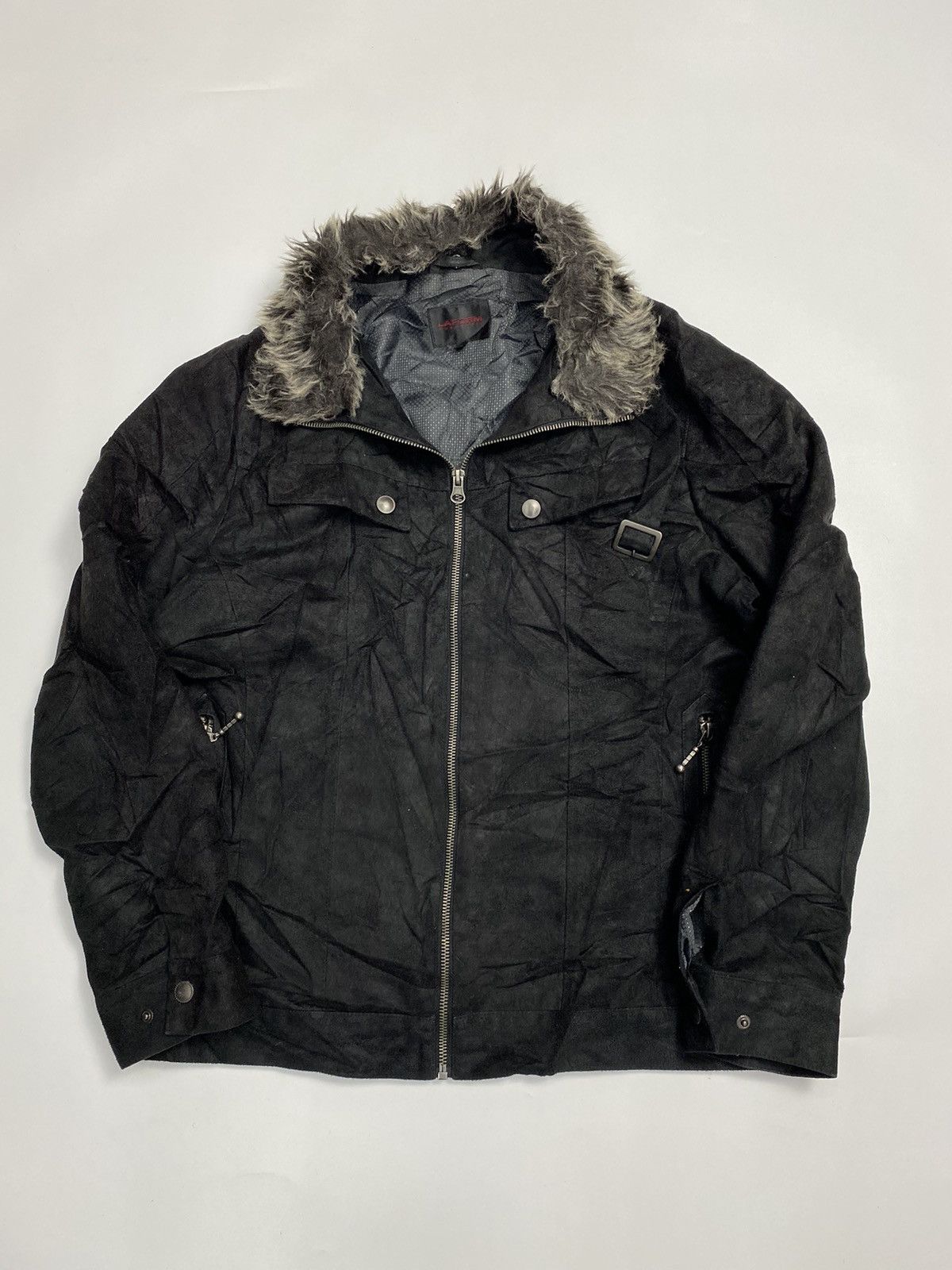 If Six Was Nine Fur jacket bono laform suede ifsixwasnine style Size US L / EU 52-54 / 3 - 2 Thumbnail