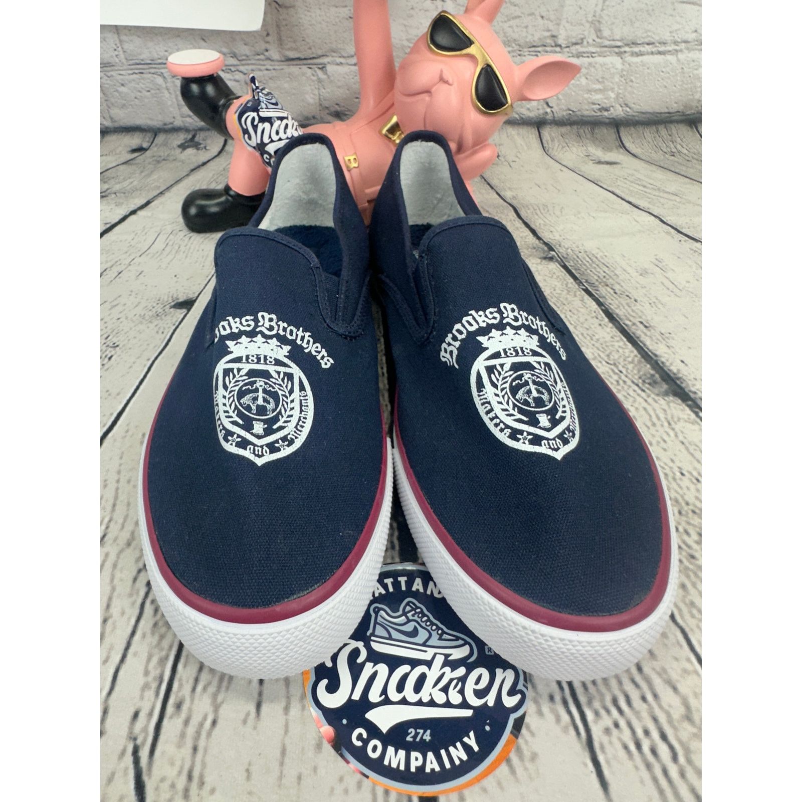 Sperry Sperry x Brooks Brothers Crest Shoes Mens 11 Blue Sneakers Size US 11 / EU 44 - 2 Thumbnail