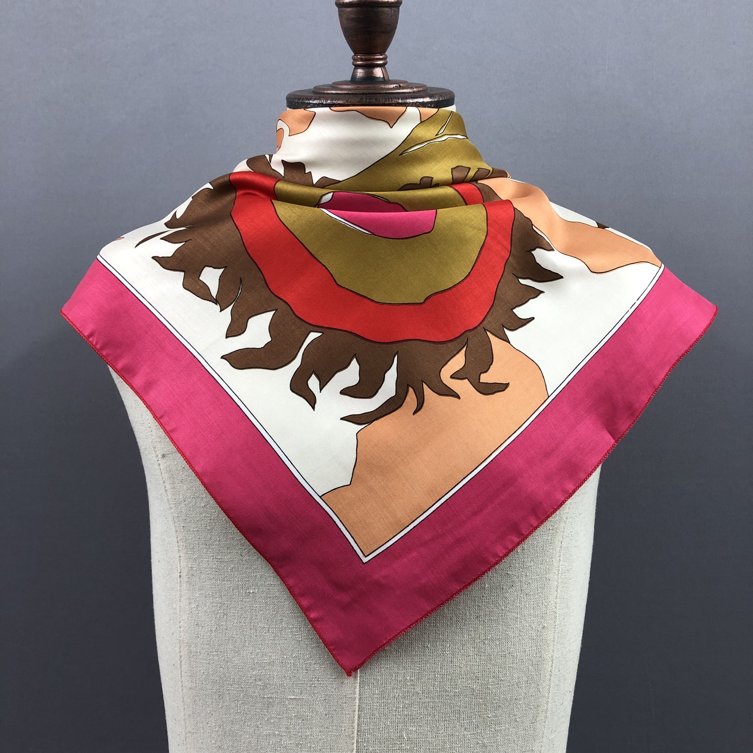 Other × Vintage Vintage SILK Scarf Twill Stole Wraps Scarves Size ONE SIZE - 2 Thumbnail