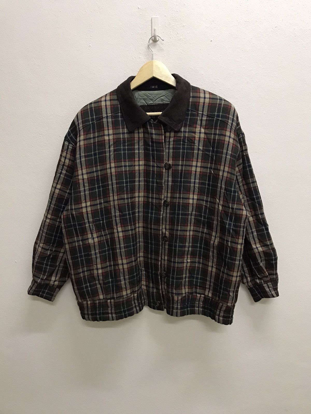 DAKS Vintage Daks London Plaid Flanel Jacket Size US L / EU 52-54 / 3 - 3 Thumbnail