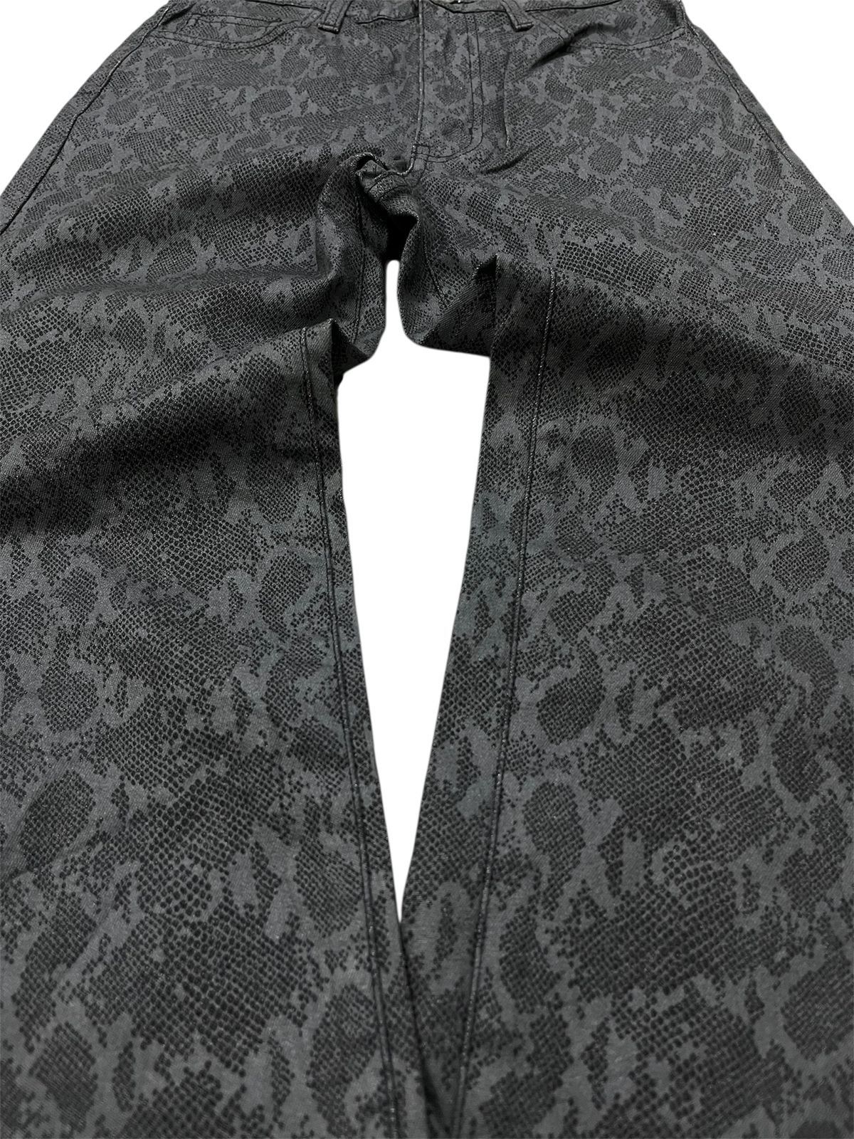 Japanese Brand Bison Pyton Pattern skinny Pants Size US 26 / EU 42 - 3 Thumbnail