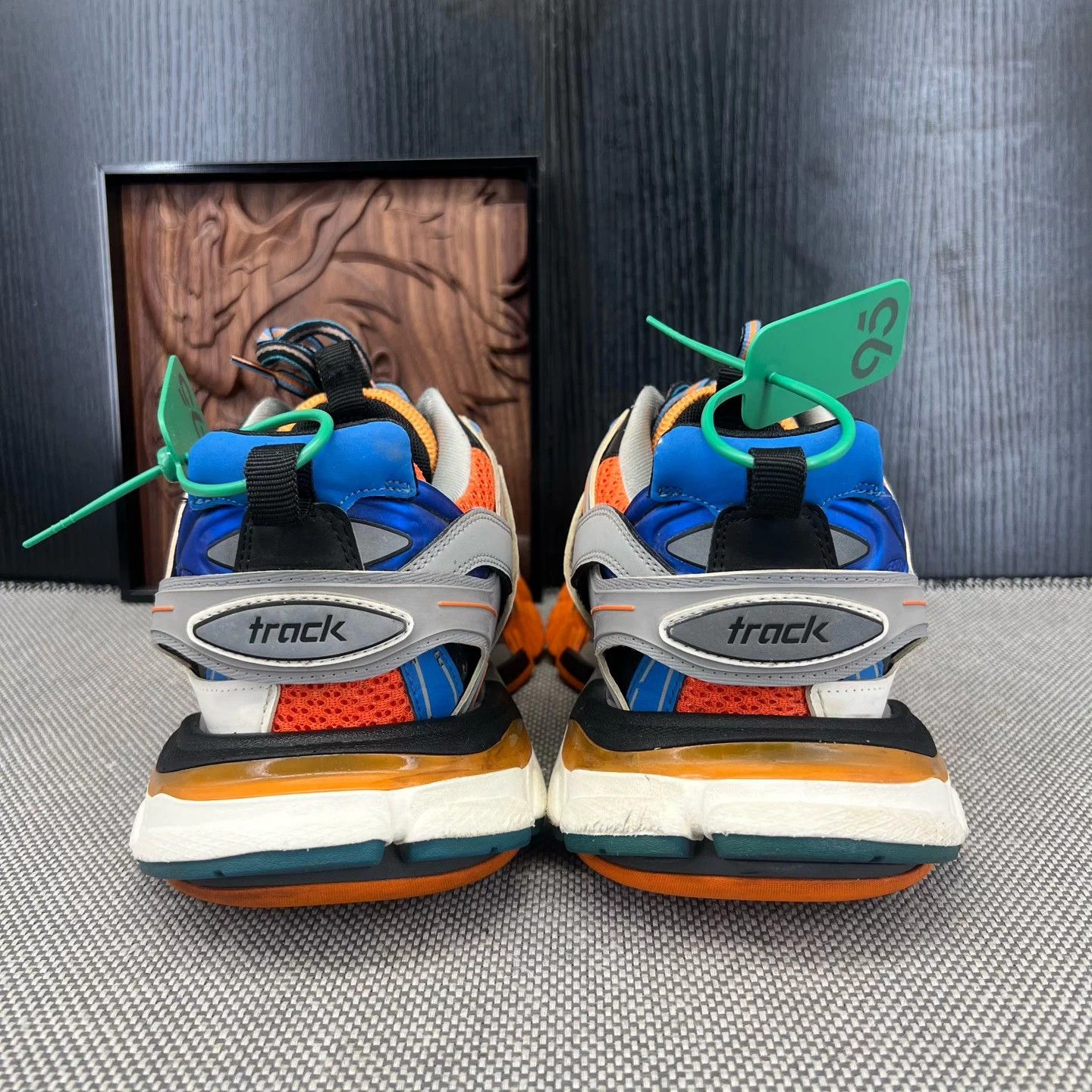 Balenciaga Balenciaga Track White Orange Blue 41 New Box Size US 8 / EU 41 - 4 Thumbnail