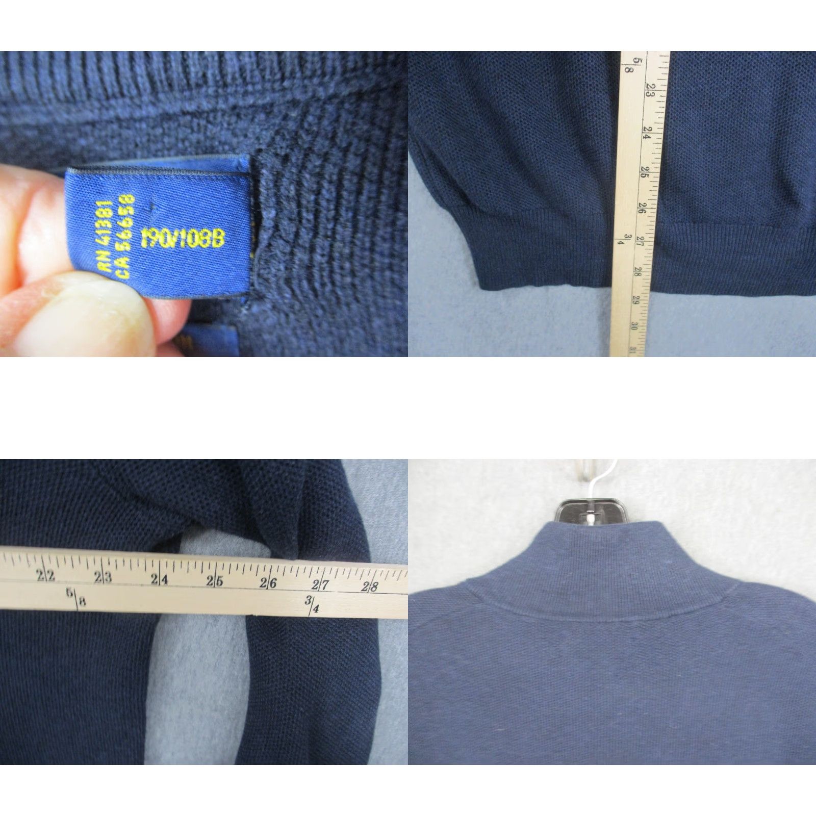 Polo Ralph Lauren Polo Ralph Lauren Sweater Mens 2XL Blue Pima Cotton Half Zip Pullover Pony Logo Size US XXL / EU 58 / 5 - 8 Thumbnail