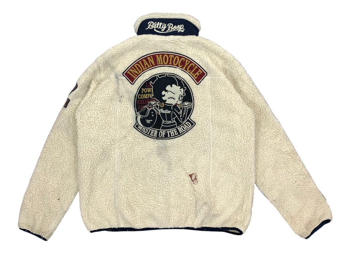 Cartoon Network × Indian Motorcycle VINTAGE BETTY BOOP INDIAN MOTORCYCLE FLEECE JACKET Size US L / EU 52-54 / 3 - 8 Thumbnail