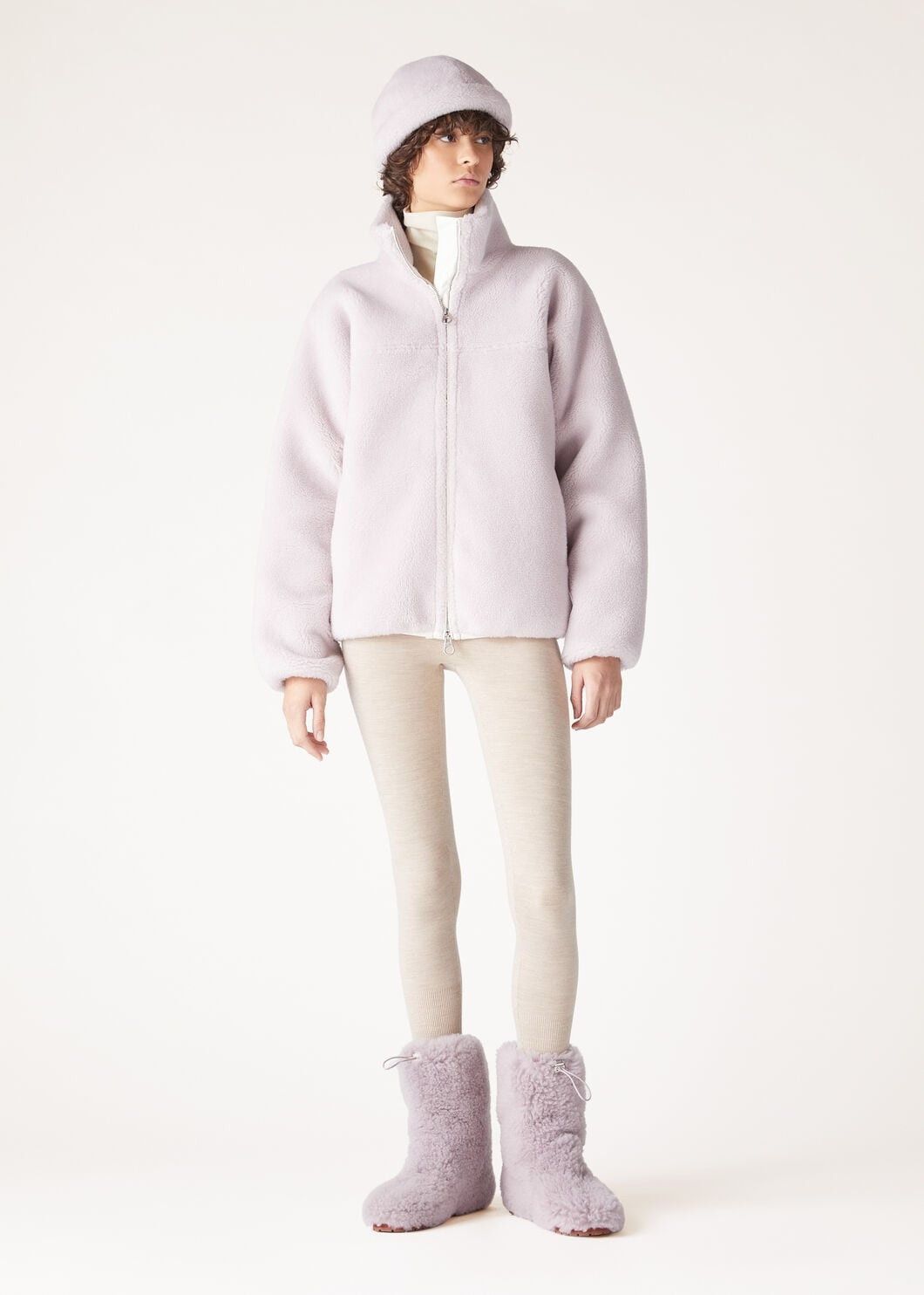 Loro Piana o1w1db10825 FAO7952 Brayden Blouson Jacket in Lilac Size S / US 4 / IT 40 - 2 Thumbnail