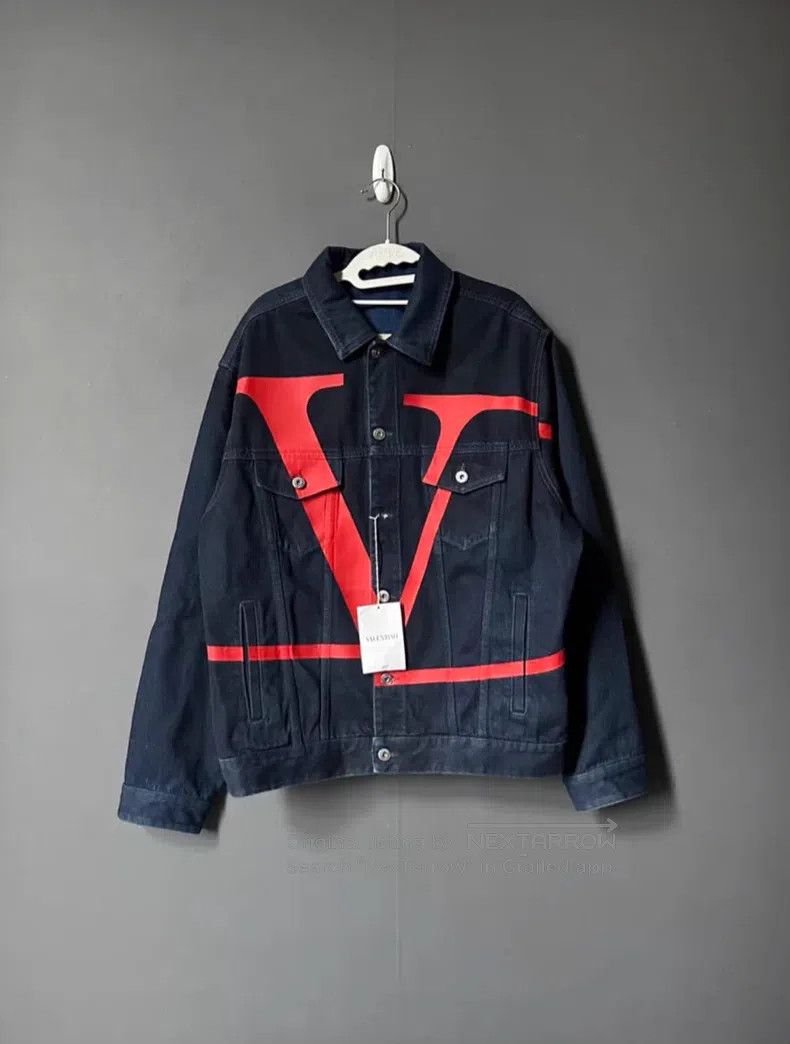 Valentino Valentino Big logo denim jacket jacket Size US S / EU 44-46 / 1 - 1 Thumbnail