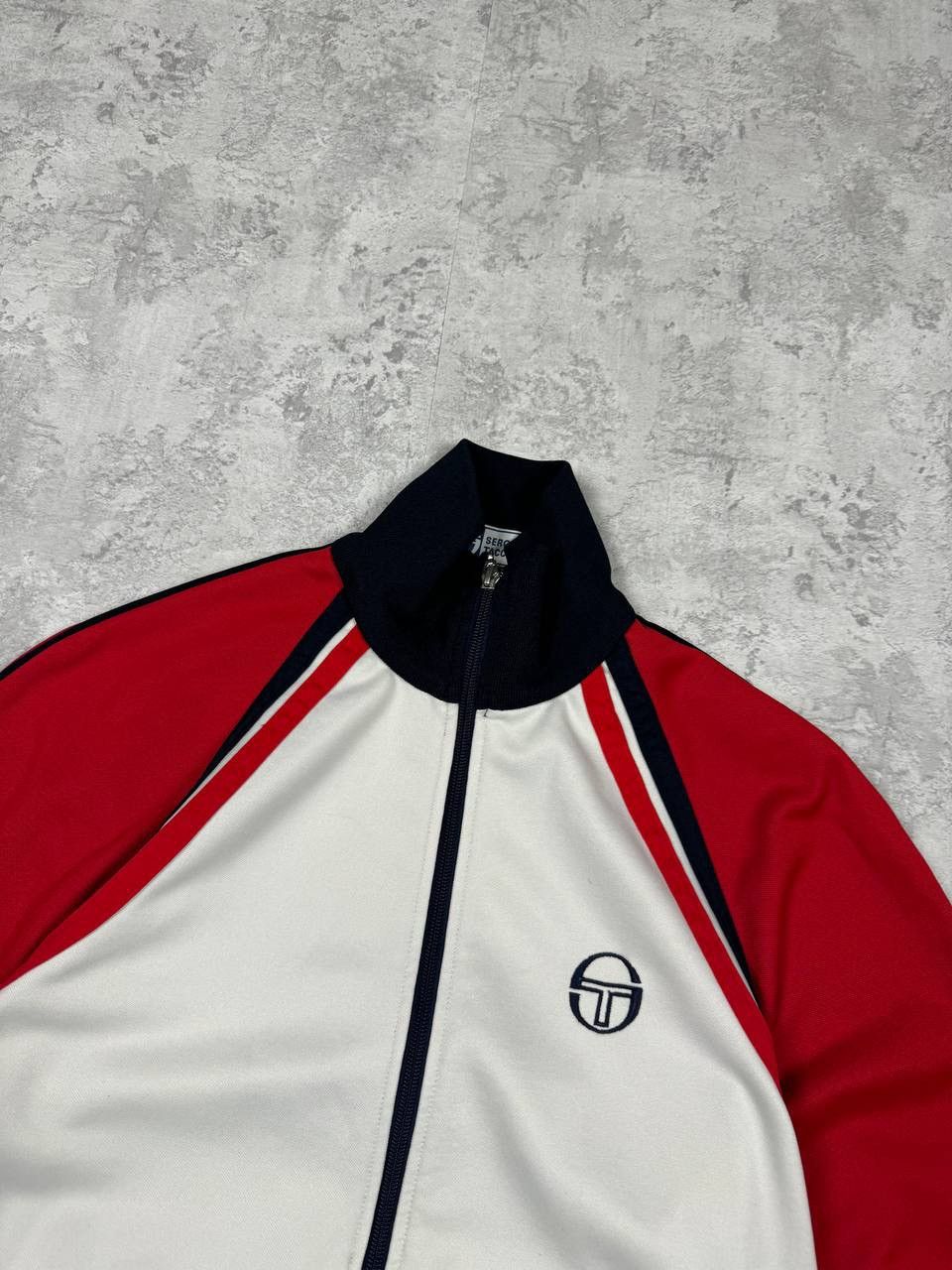 Sergio Tacchini RARE Vintage Sergio Tacchini White/Red Track Jacket Size US L / EU 52-54 / 3 - 6 Thumbnail