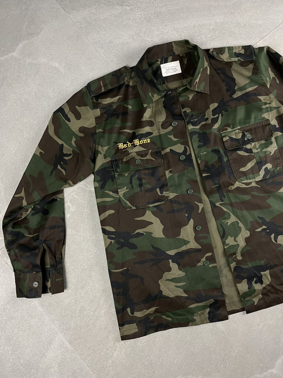Vintage U.S.M.C. Shirt / SURVIVAL M-94 camouflage military jacket Size US XL / EU 56 / 4 - 4 Thumbnail