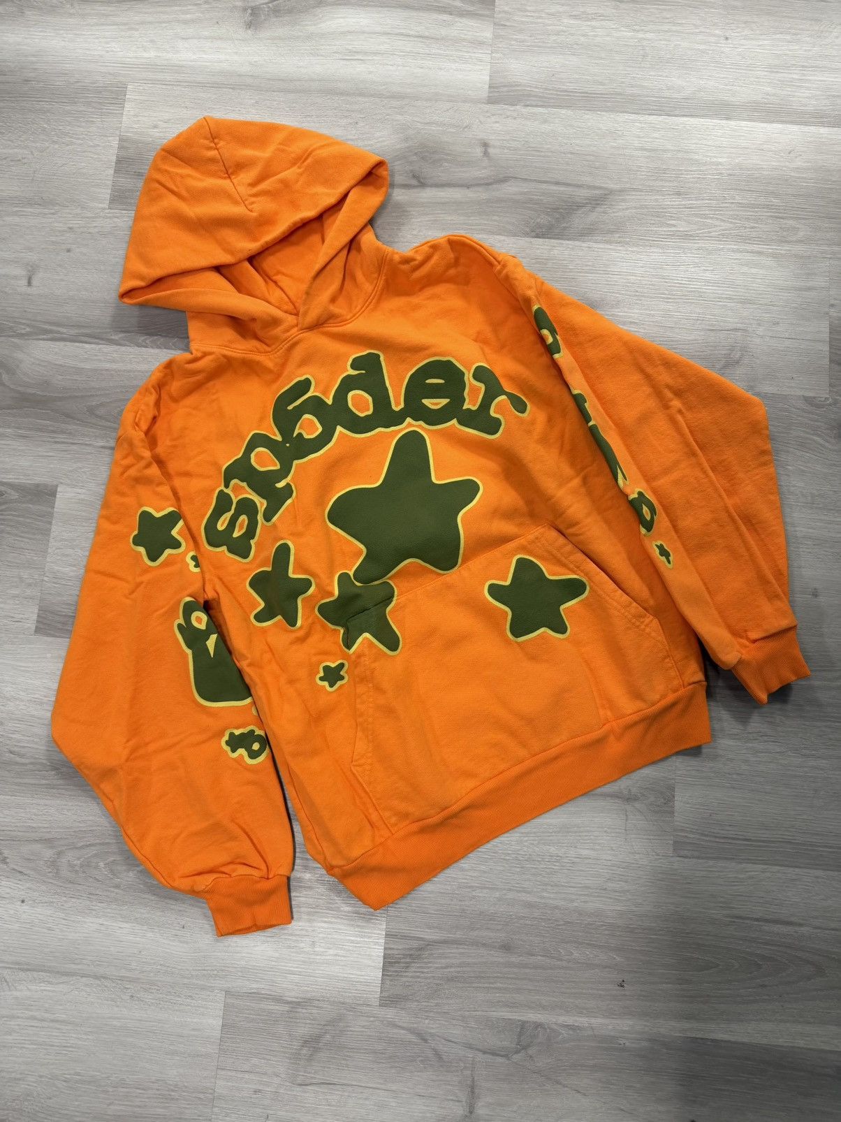 Sp5der Sp5der Beluga Hoodie – Orange Size US S / EU 44-46 / 1 - 1 Thumbnail