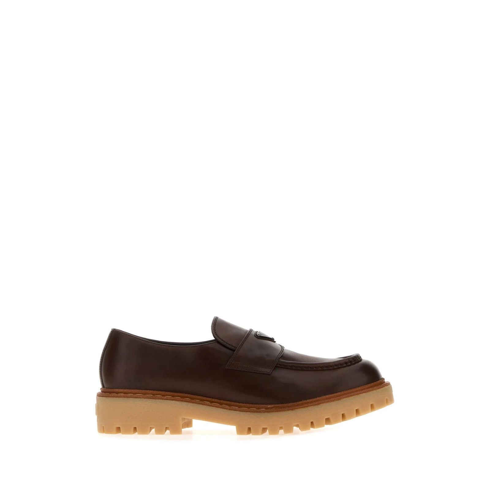 PRADA Brown Leather Loafers New And Authentic (Men's size:11