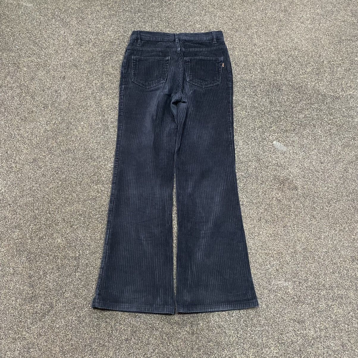 Vintage Y2K Vintage Dark Wash Flared Wide Leg Pants Streetwear 28 Size US 28 / EU 44 - 2 Thumbnail