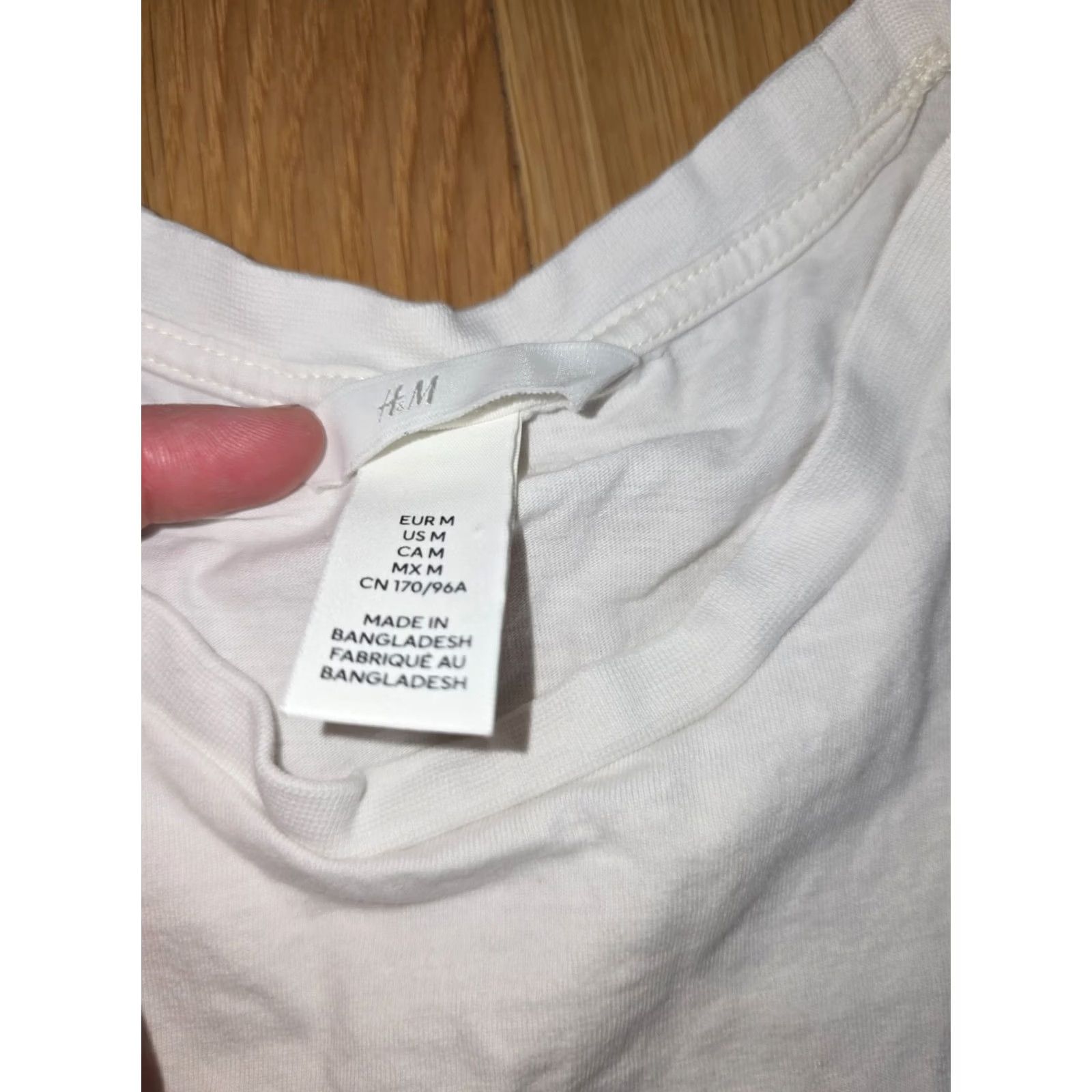 H&M H&M Graphic Tee Women's M White Cotton Sunny Print Short Sleeve Crew Neck T-Shirt Regular Fit Casual Short Sleeve White Logo Basic Size 32" / US 10 / IT 46 - 3 Thumbnail