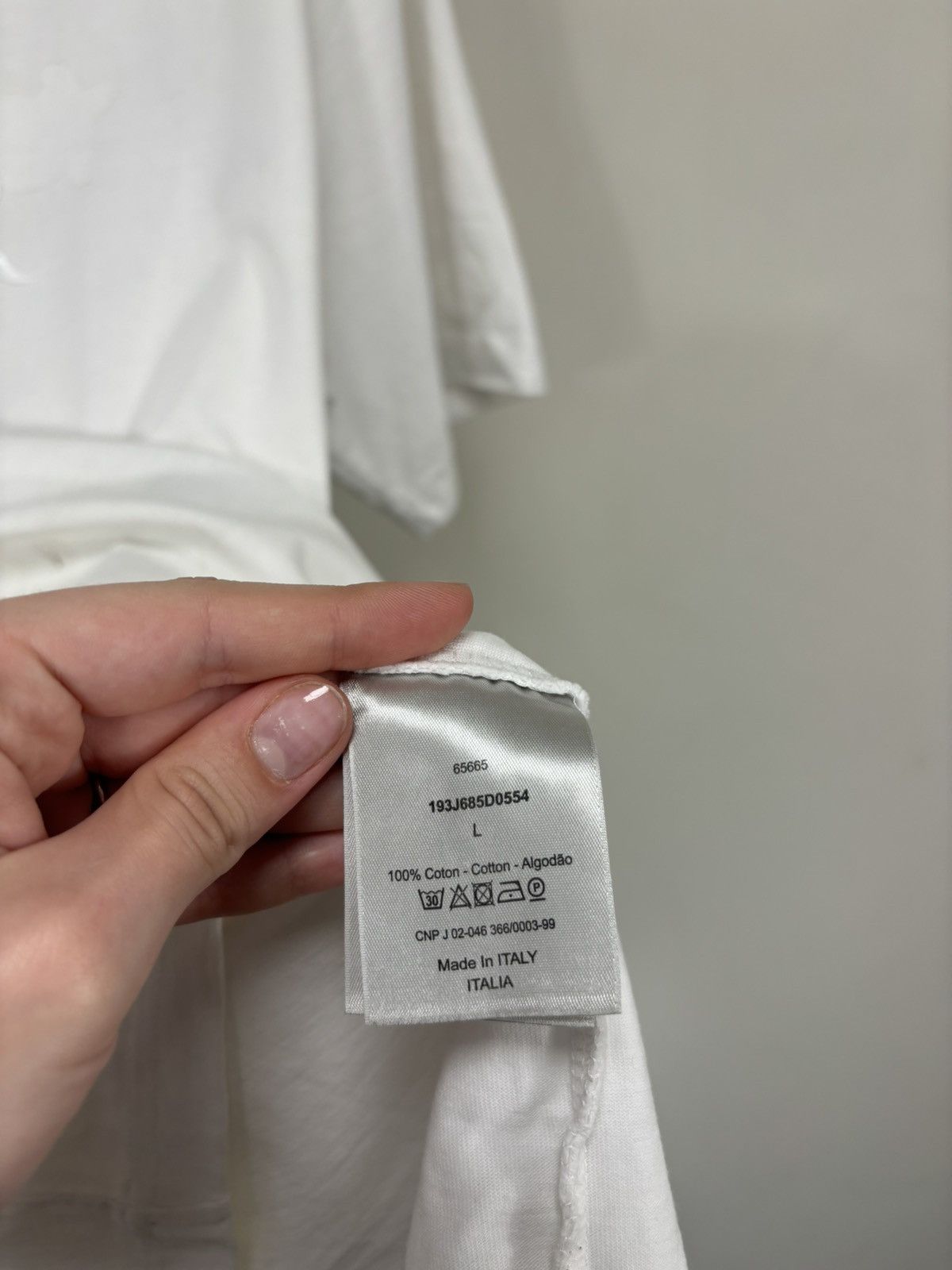 Dior Dior X Kenny Scharf Big Embroidered Logo Rare White Tee Size US L / EU 52-54 / 3 - 15 Thumbnail