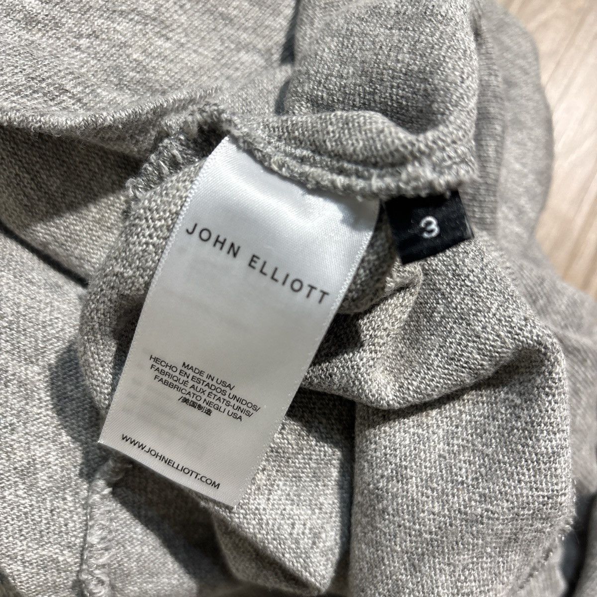 John Elliott John Elliott Long Sleeve Grey Shirt Size 3/L Size US L / EU 52-54 / 3 - 5 Thumbnail