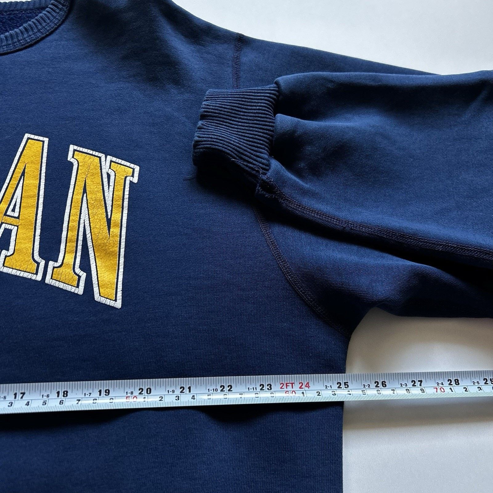 NCAA Vintage 90s The University Of Michigan Crewneck XL USA NCAA Size US XL / EU 56 / 4 - 5 Thumbnail