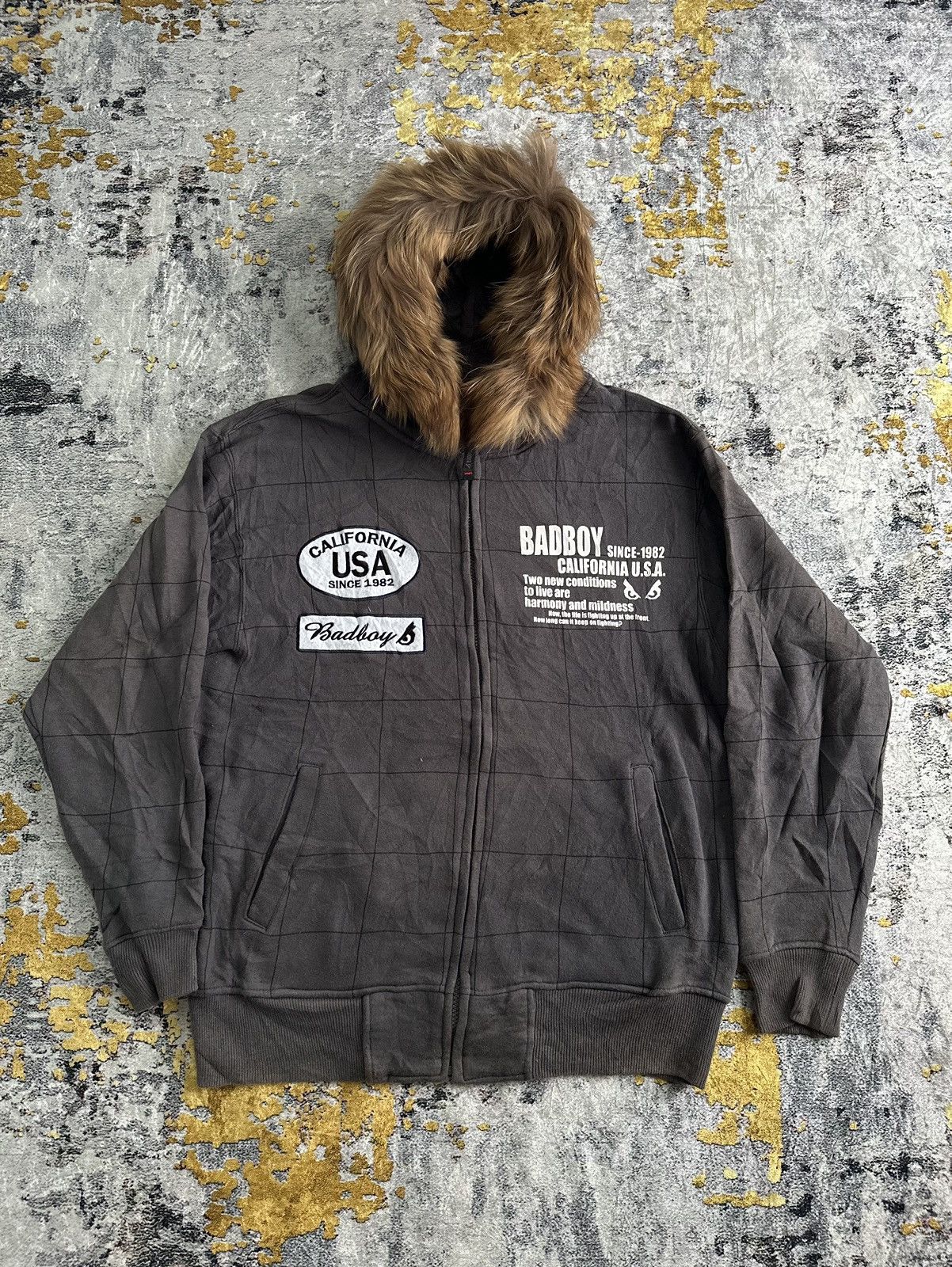 Hysteric Glamour CRAZY FADED BADBOY FUR ZIPHOODIE IFSIXWASNINE LGB STYLE Size US L / EU 52-54 / 3 - 1 Thumbnail