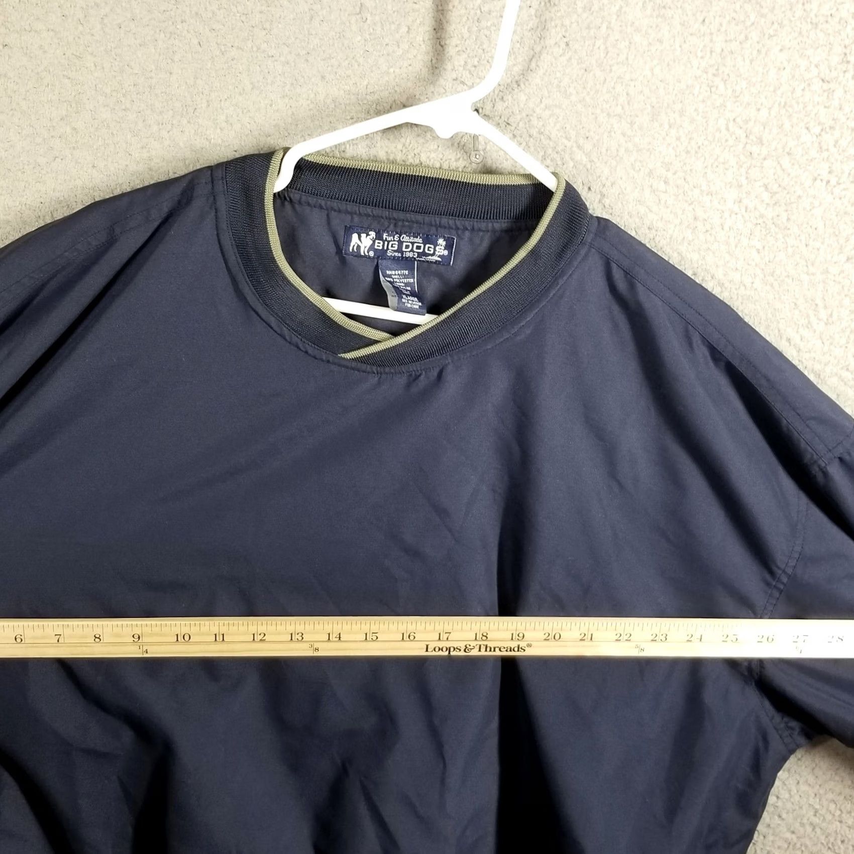 Big Dogs Big Dogs Jacket Mens XL Blue Pullover Windbreaker Lightweight 90s Casual Outerwear Cotton? Polyester? Size US XL / EU 56 / 4 - 7 Thumbnail