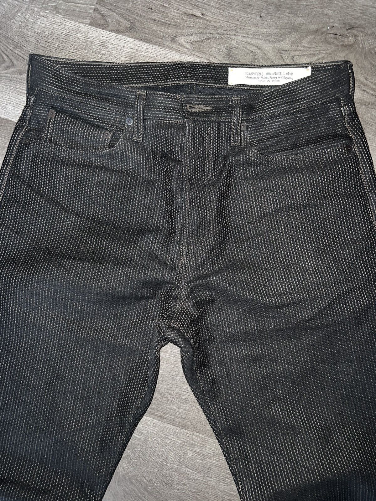 image of Kapital Century Denim 5P Monkey Cisco - No.9 in Black, Men's (Size 36)