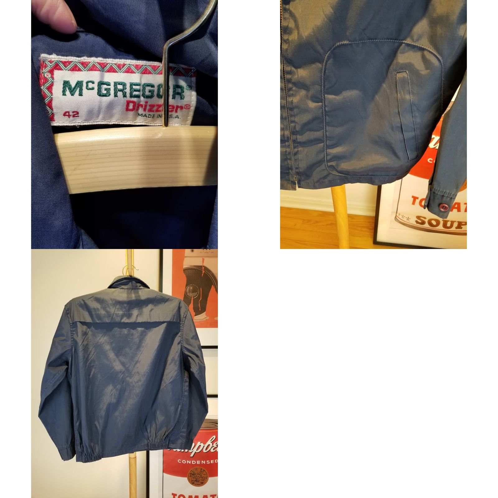 McGregor VINTAGE McGREGOR DRIZZLER NAVY JACKET SHIRT? Size US XS / EU 42 / 0 - 8 Thumbnail