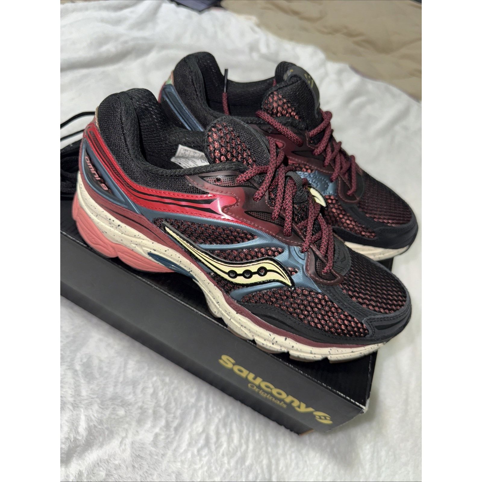 Saucony Saucony ProGrid Omni 9 Bariole Men Sz 8 With FREE T-shirt! Size US 8 / EU 41 - 1 Thumbnail