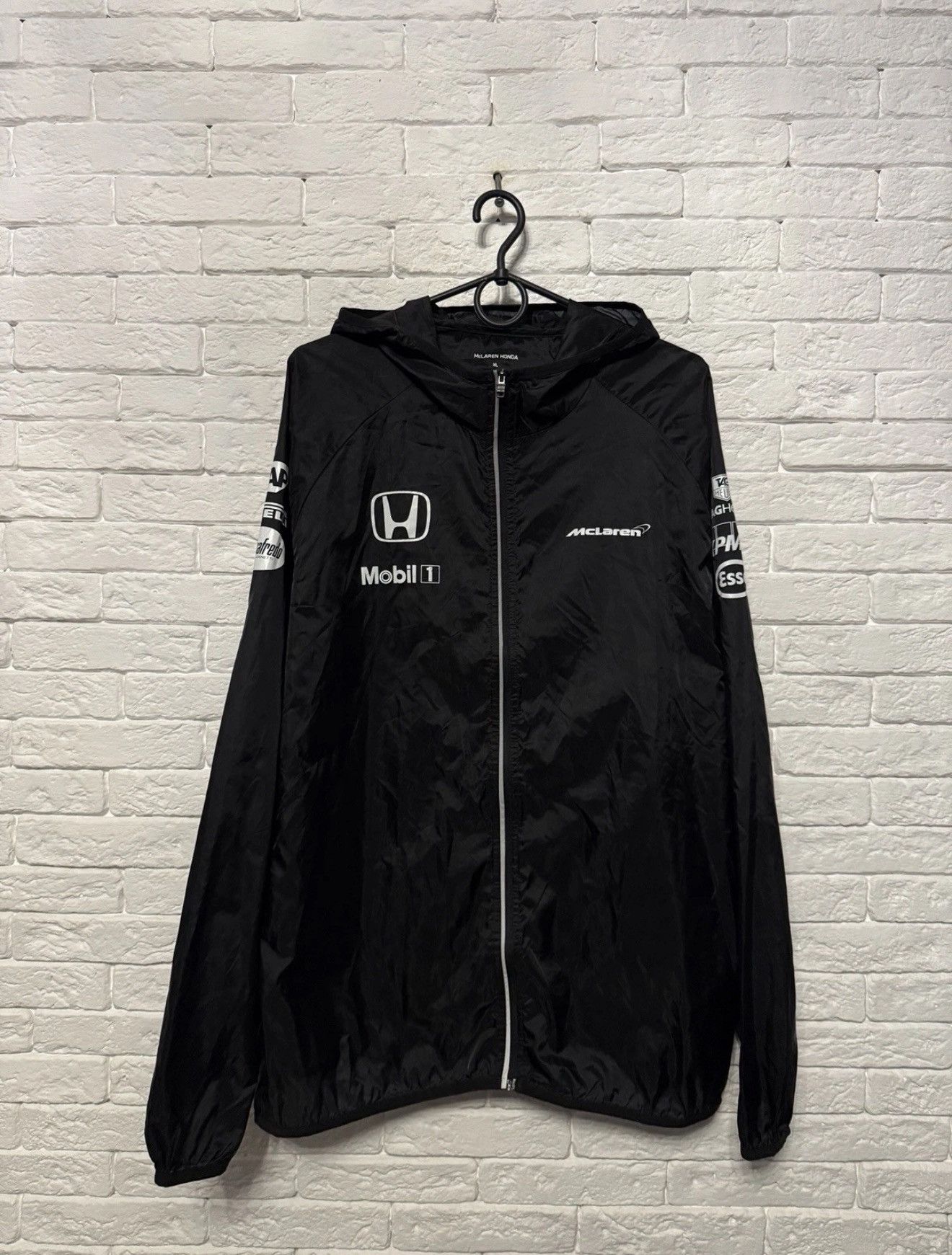 Malcolm McLaren McLaren Honda Team Ultra Light Jacket Wind Rain Coat Hooded Size US XL / EU 56 / 4 - 1 Thumbnail