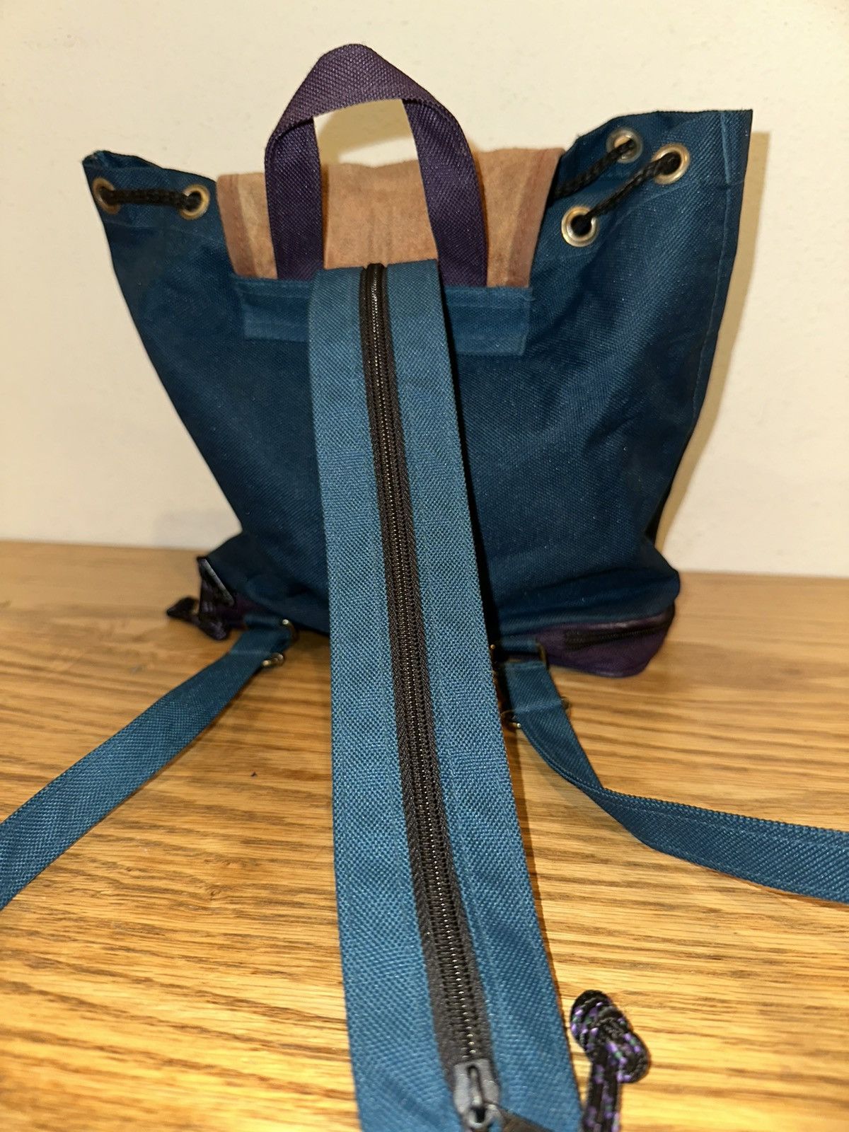 Other Vintage Mini Teal Eggplant Backpack Size ONE SIZE - 3 Thumbnail