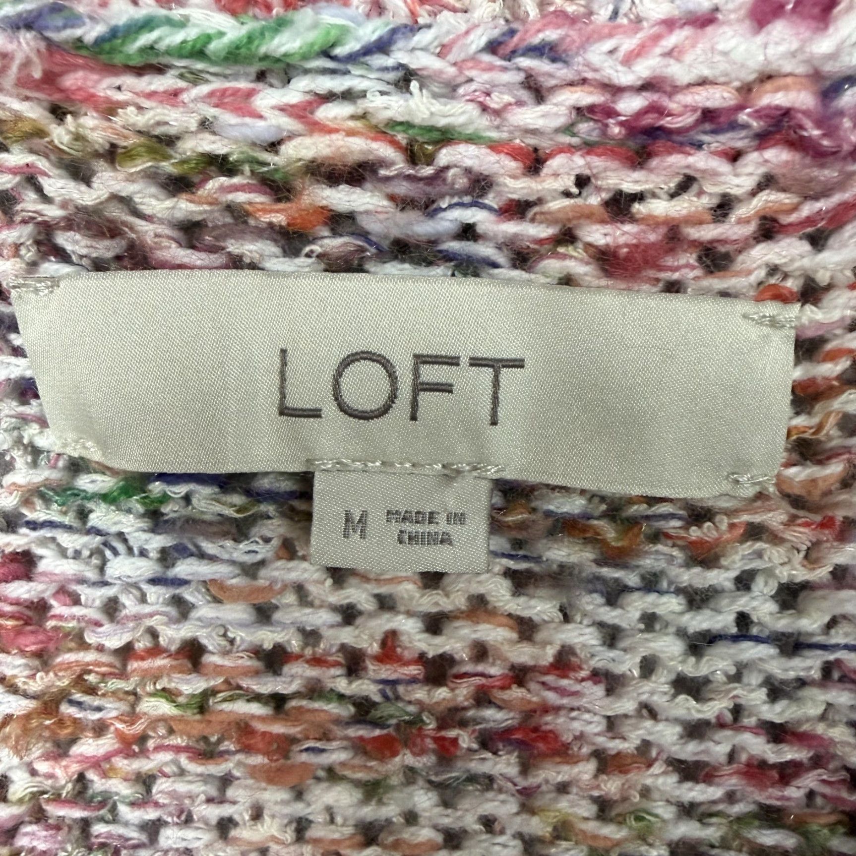 Loft VINTAGE LOFT Cardigan Sweater M Open Front Cozy Layering Boho Cottagecore Grandmacore Size M / US 6-8 / IT 42-44 - 5 Thumbnail