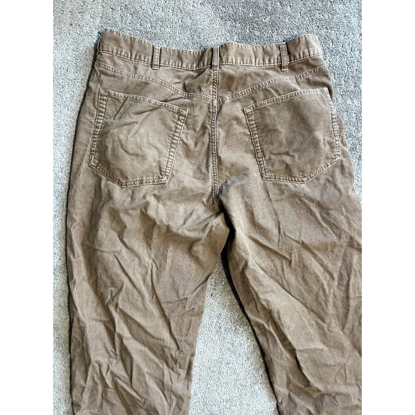 Calvin Klein Vintage Calvin Klein Pants Mens 38x30 Brown Corduroy Chino Straight Leg Casual Khaki Size US 38 / EU 54 - 4 Thumbnail