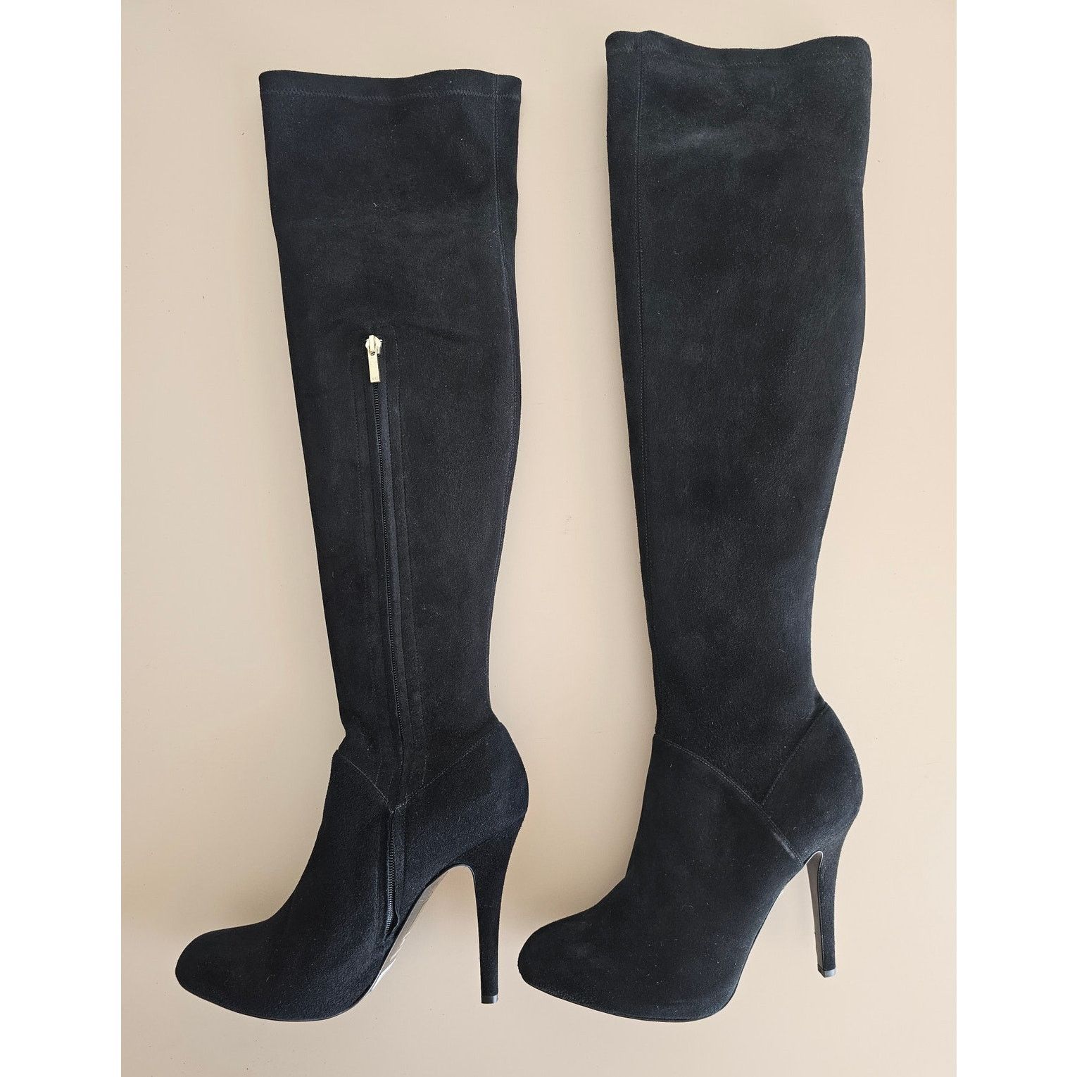 Karen Millen Karen Millen Leather Suede Tall Over the Knee Boots 41 10 Size US 10 / IT 40 - 3 Thumbnail
