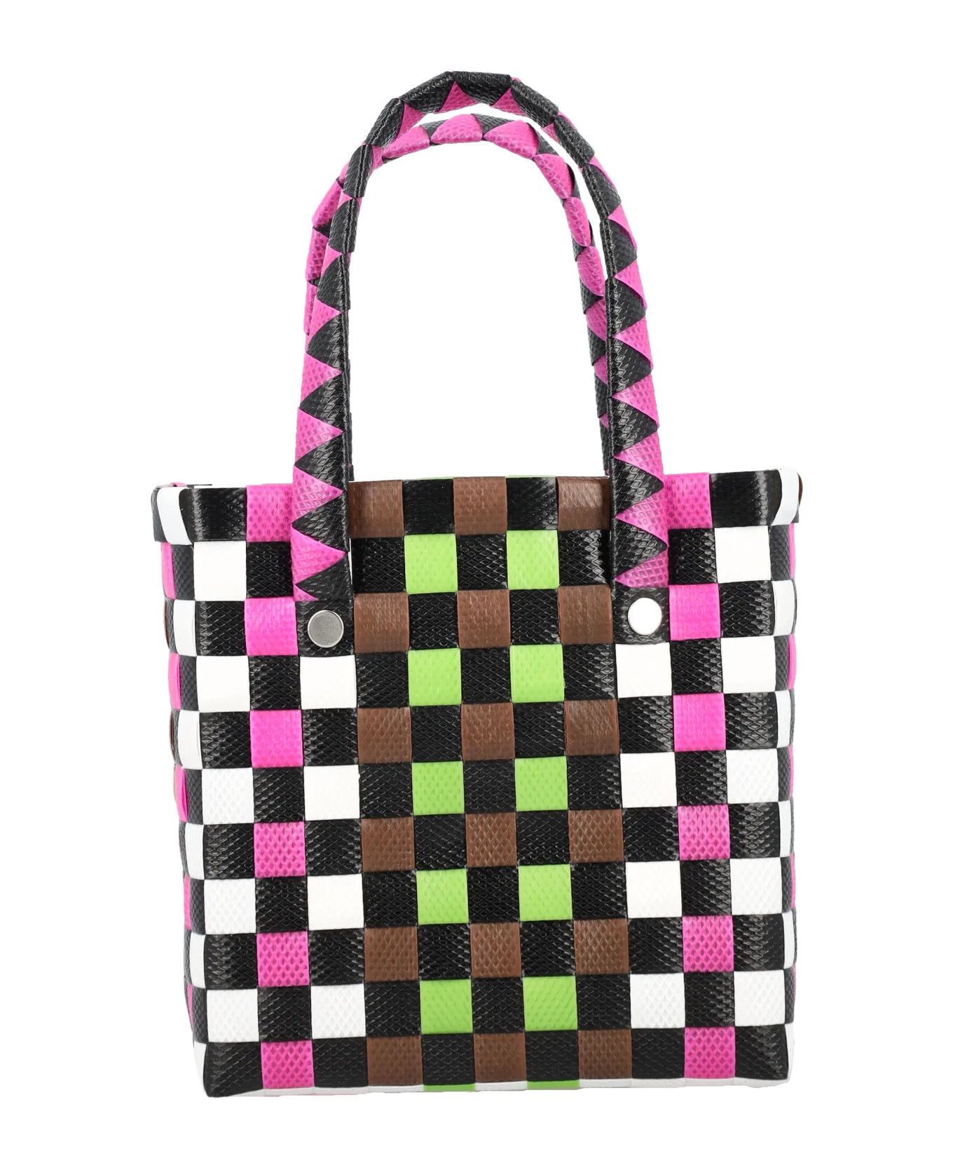 Marni o1f1d3z0725 Size: OS / Woven Micro Basket Bag in Multicolor Size ONE SIZE - 4 Thumbnail