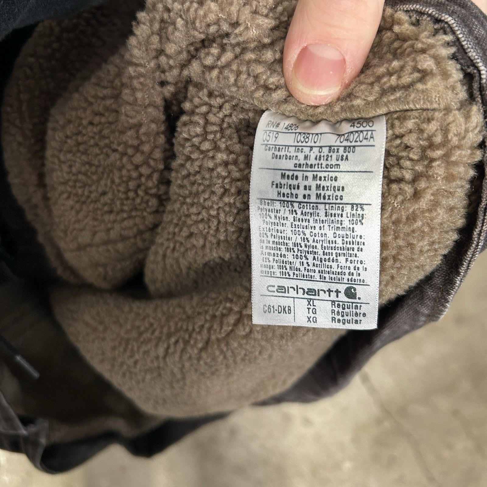 Carhartt Vintage Carhartt Sherpa-Lined Ridge Jacket “Dark Brown” C61 Size US XL / EU 56 / 4 - 15 Thumbnail