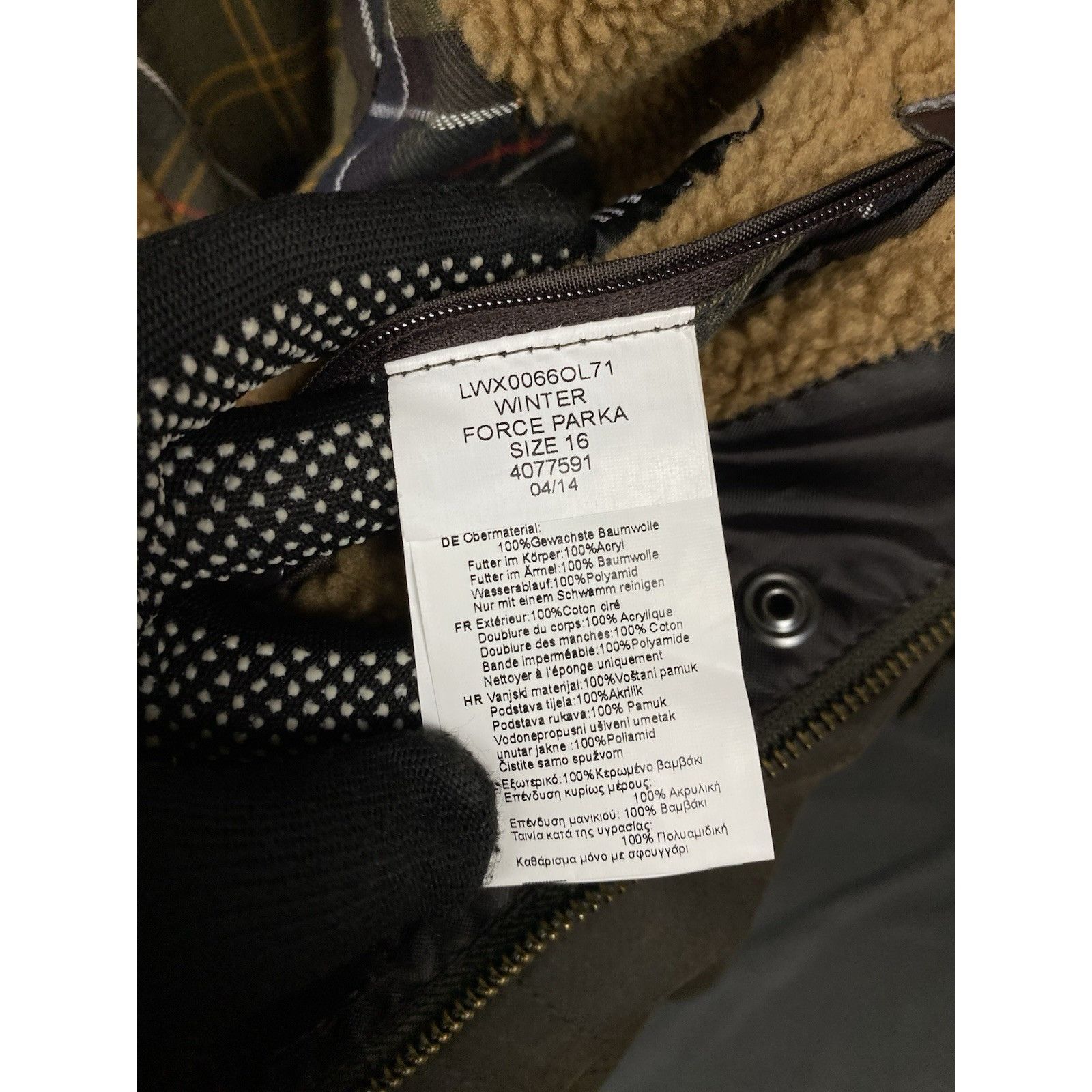 Barbour Barbour Winter Force Women's Brown Insulated Waxed Parka Jac Size XL / US 12-14 / IT 48-50 - 14 Thumbnail
