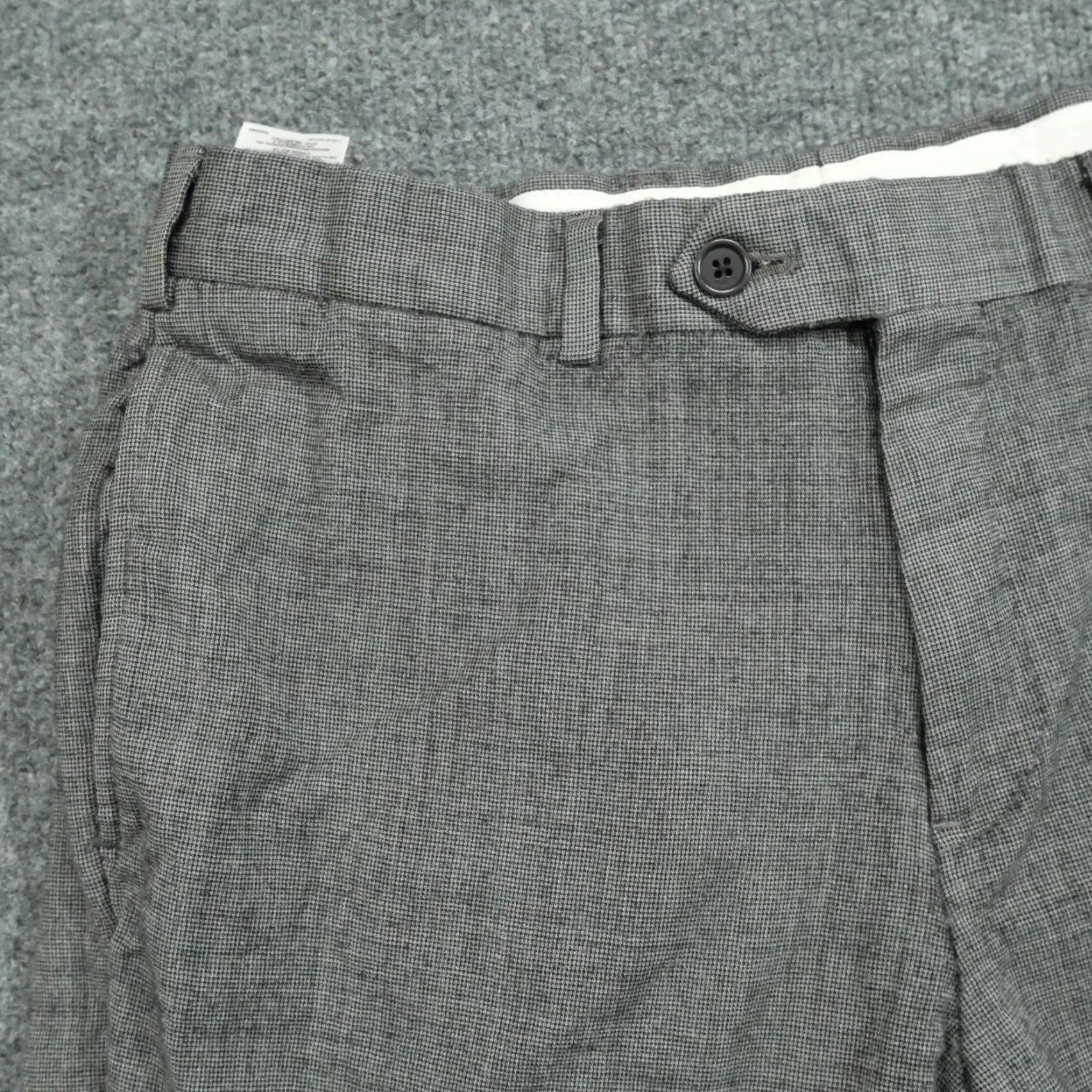 Brooks Brothers Brooks Brothers Pants Mens 32x28 Grey Black Wool Blend Regent Fit Dress Size US 28 / EU 44 - 3 Thumbnail