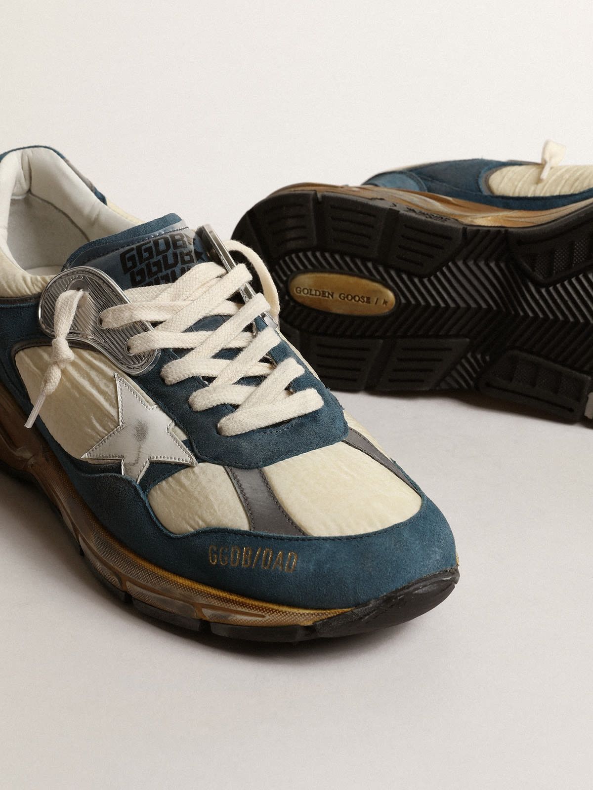 Golden Goose o1w1db10425 Dad-Star Suede Low-Top Sneakers in Multicolor Size US 12 / EU 45 - 3 Thumbnail