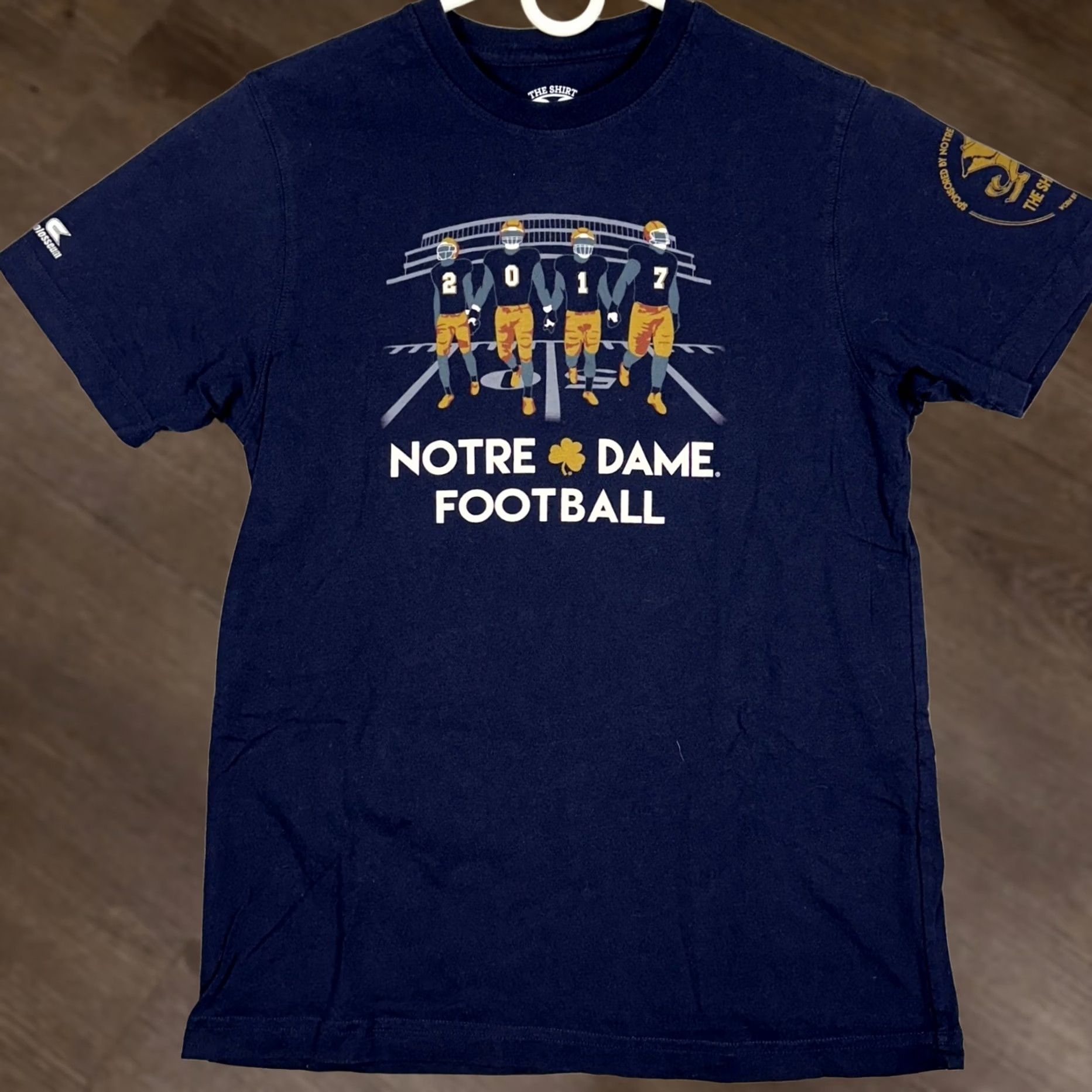 Vintage Notre Dame Fighting Irish The Shirt T-Shirt Mens Medium Navy Blue Football Tee Size US M / EU 48-50 / 2 - 1 Thumbnail